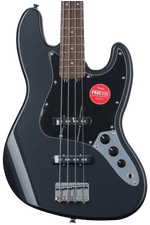 Photo of Squier Affinity Series Jazz Bass - Charcoal Frost Metallic with Laurel Fingerboard