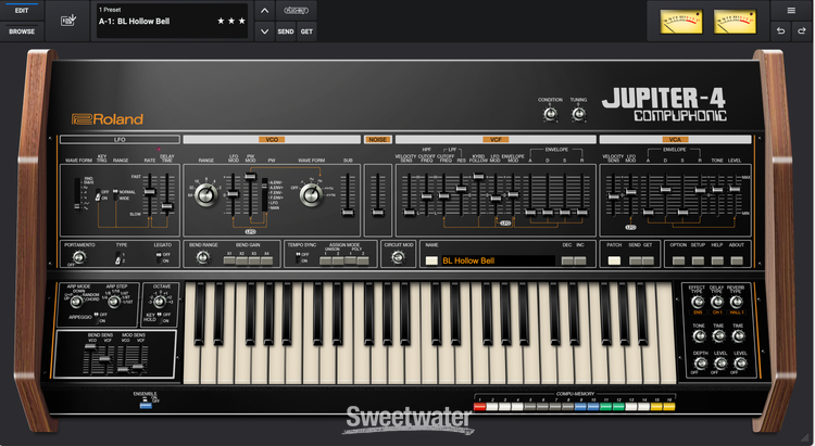 Roland Jupiter-4 Software Synthesizer | Sweetwater