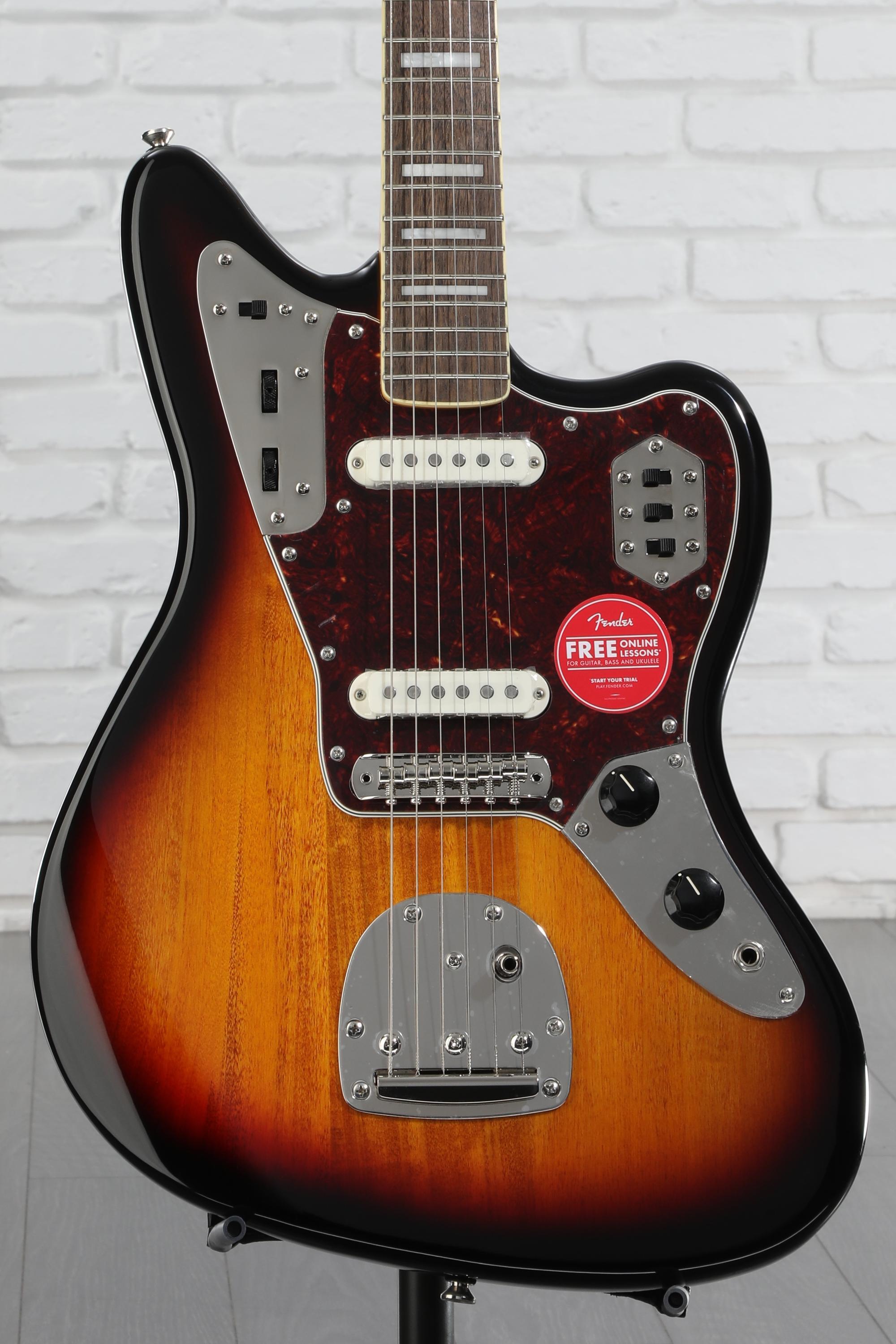 ギター Squire Classic Vibe '70s Jaguar Black Squier Classic Vibe '70s Jaguar Electric Guitar Black