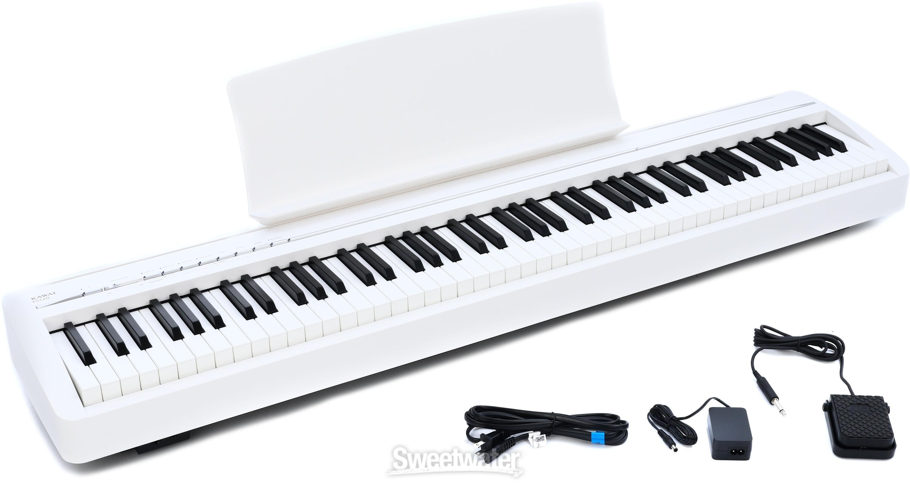 Kawai ES120 88-key Digital Piano with Speakers - White | Sweetwater