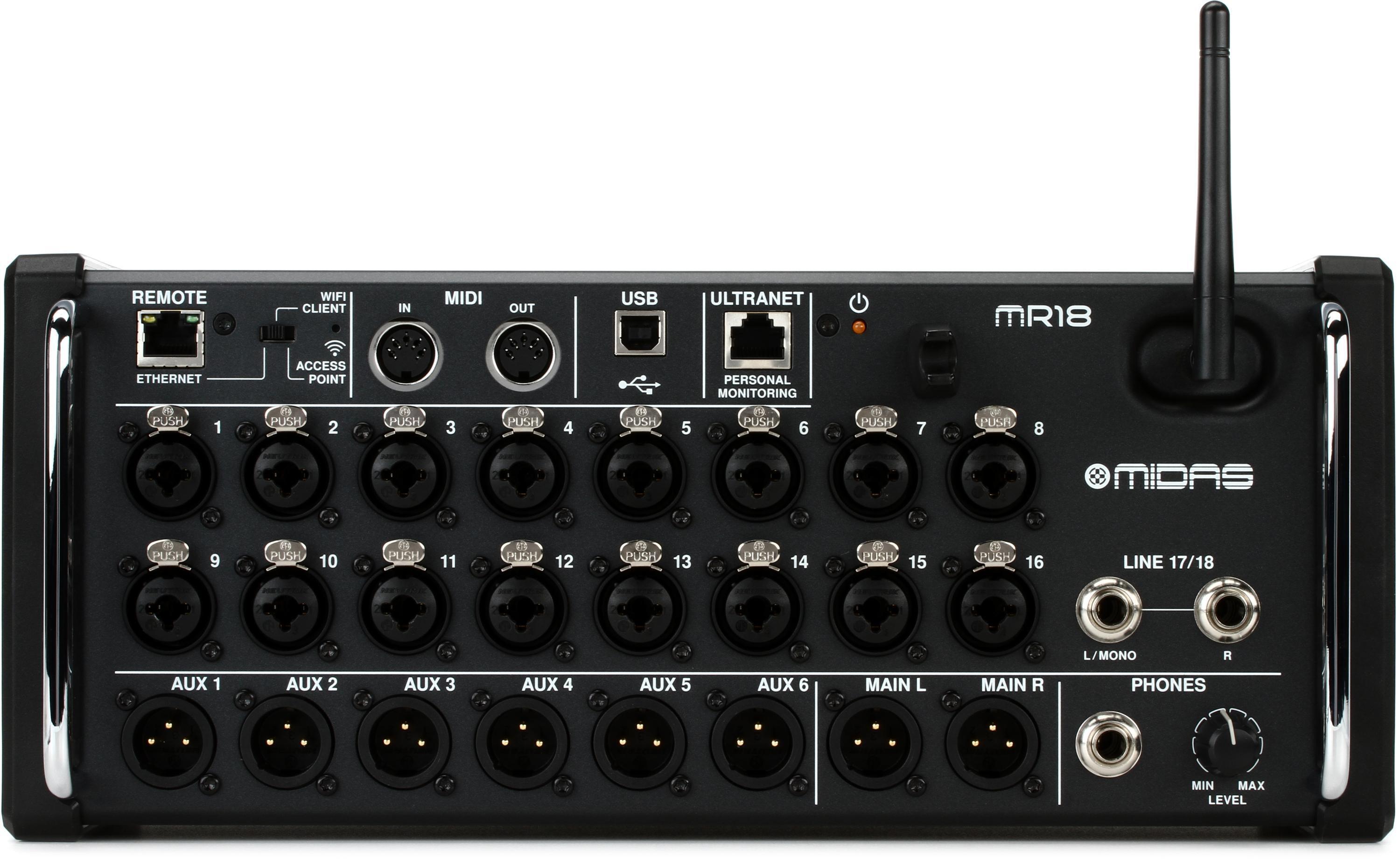 Midas MR18 18-channel Tablet-controlled Digital Mixer | Sweetwater