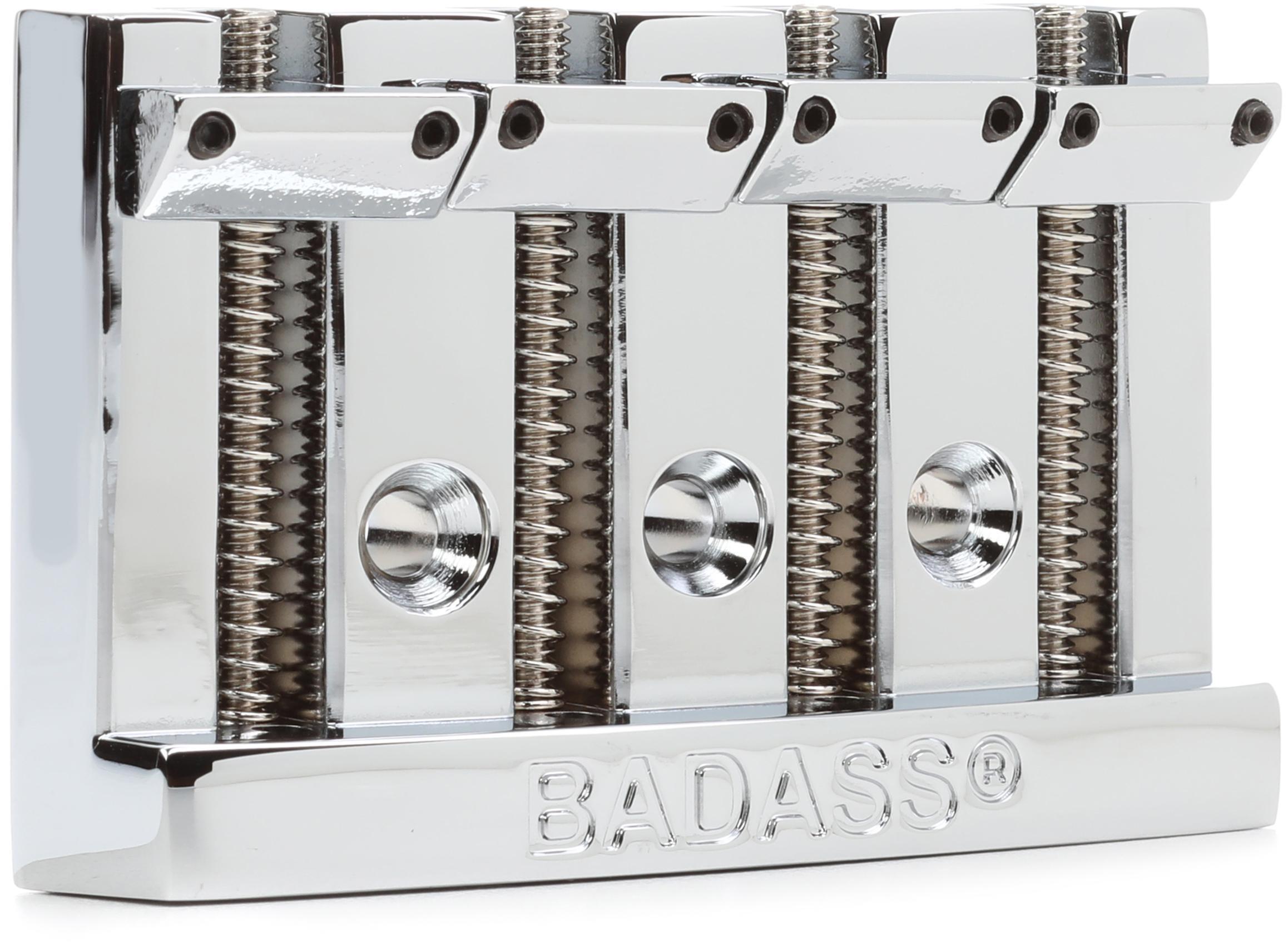 Leo Quan Badass I 4-string High-mass Bass Bridge - Chrome