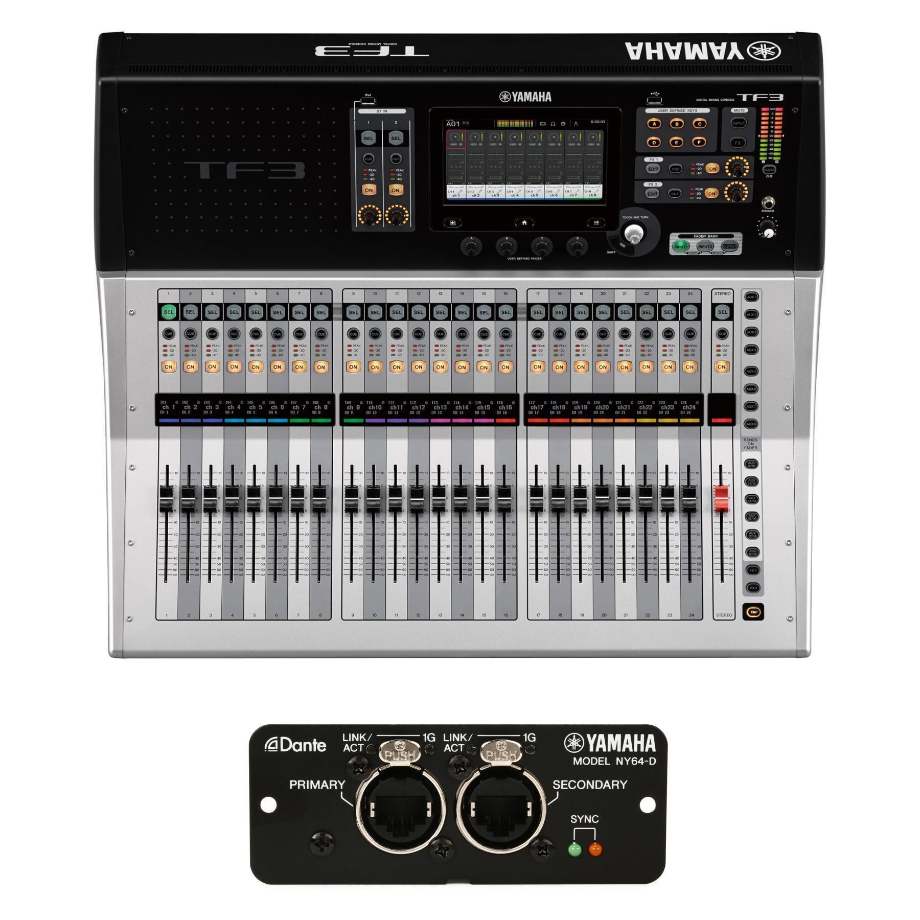 Yamaha TF3 48-channel Digital Mixer with Dante Card | Sweetwater