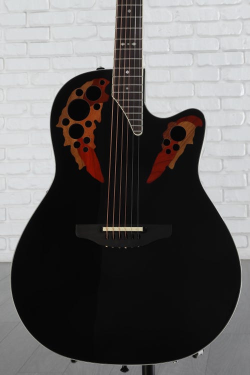 Ovation Timeless Elite Deep Contour Acoustic-Electric Guitar - Black