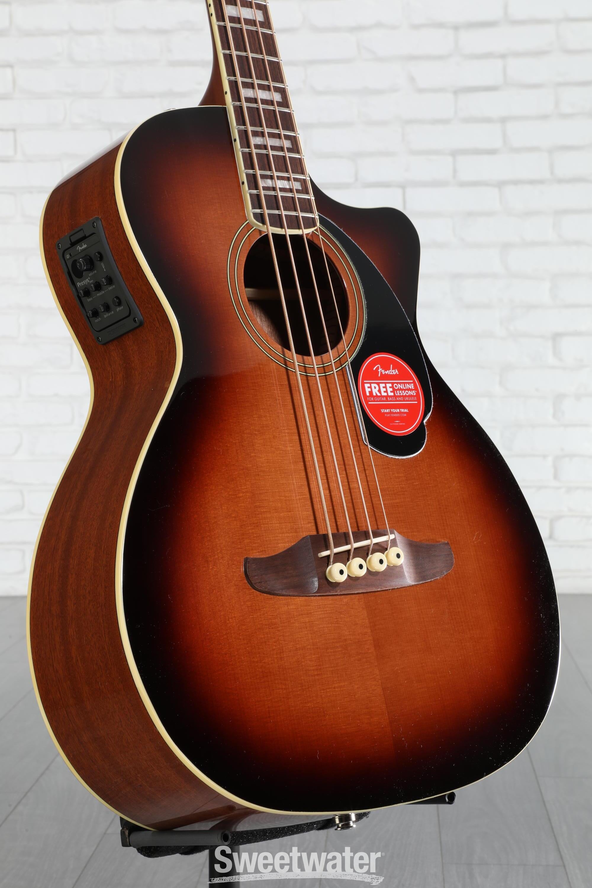 Fender Kingman Acoustic-electric Bass - Shaded Edge Burst | Sweetwater