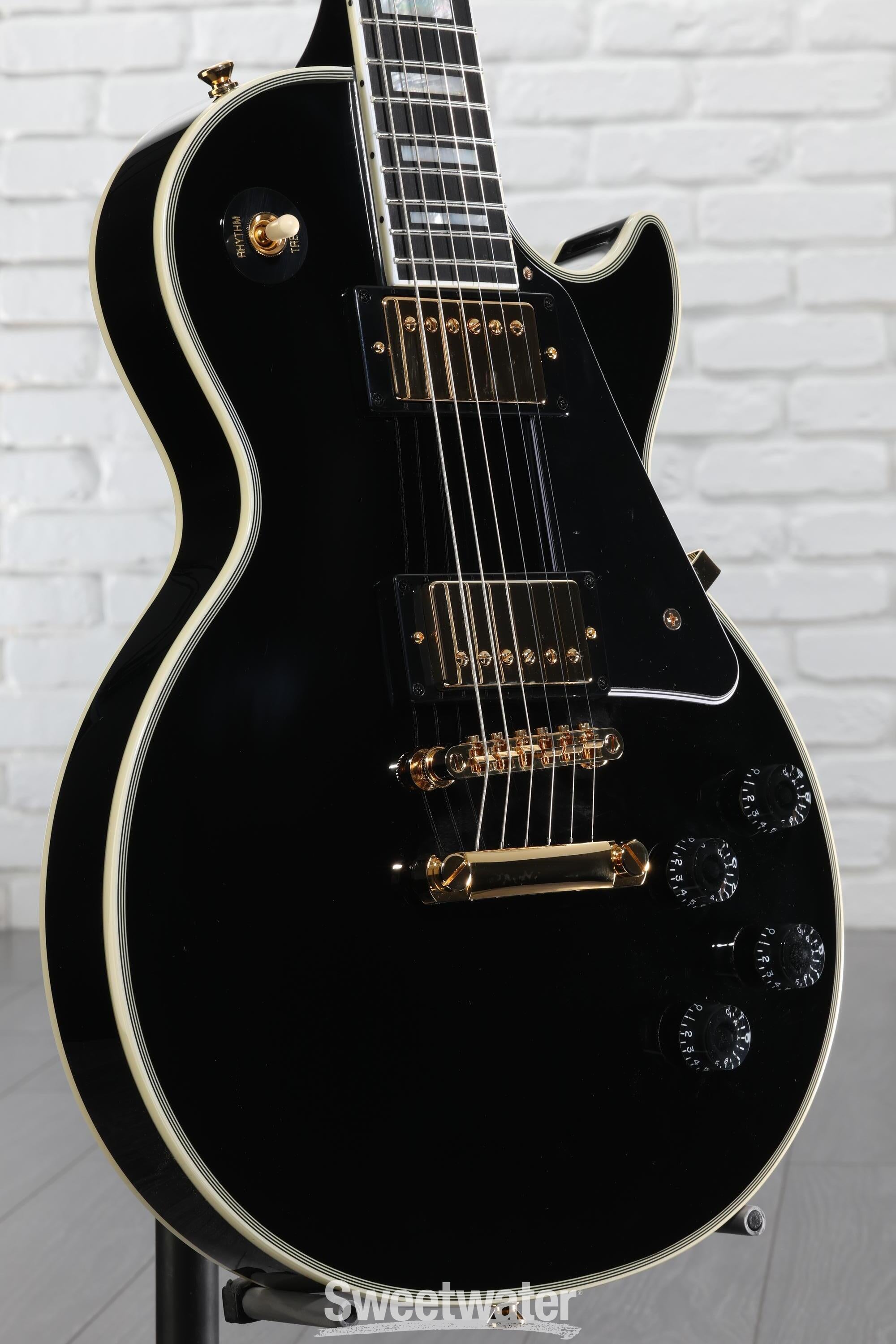Epiphone Les Paul Custom Electric Guitar - Ebony | Sweetwater