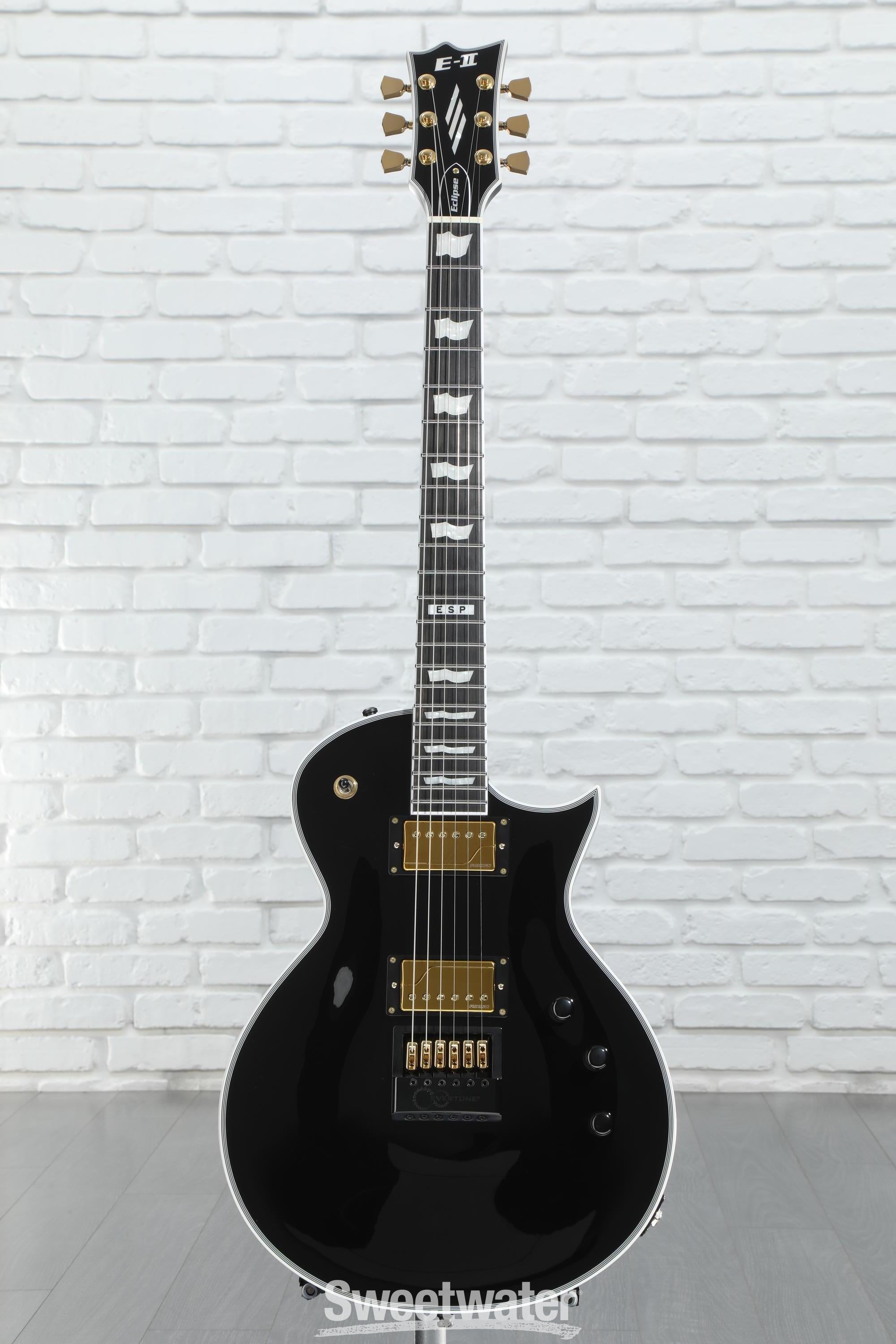 ESP E-II Eclipse FT EverTune Electric Guitar - Black | Sweetwater
