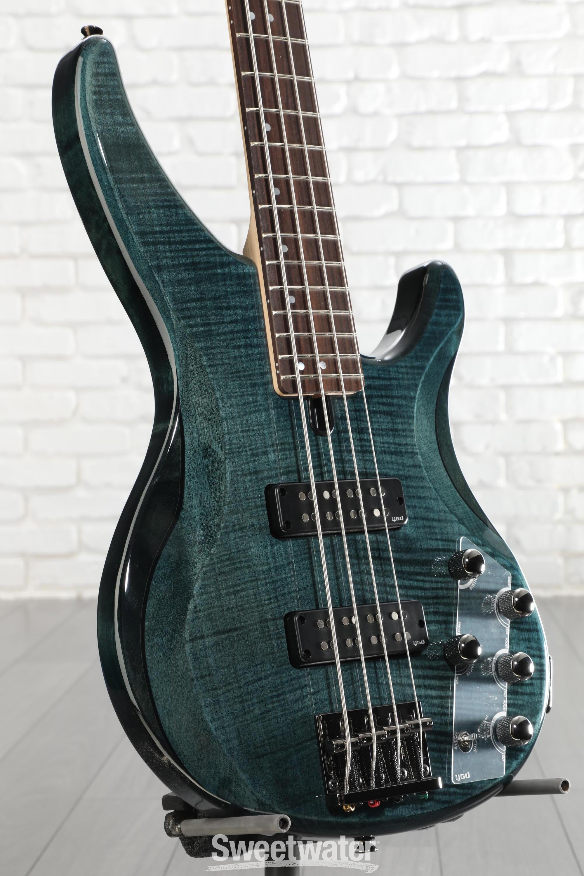 Yamaha TRBX604FM 4-string Bass Guitar - Indigo Blue | Sweetwater