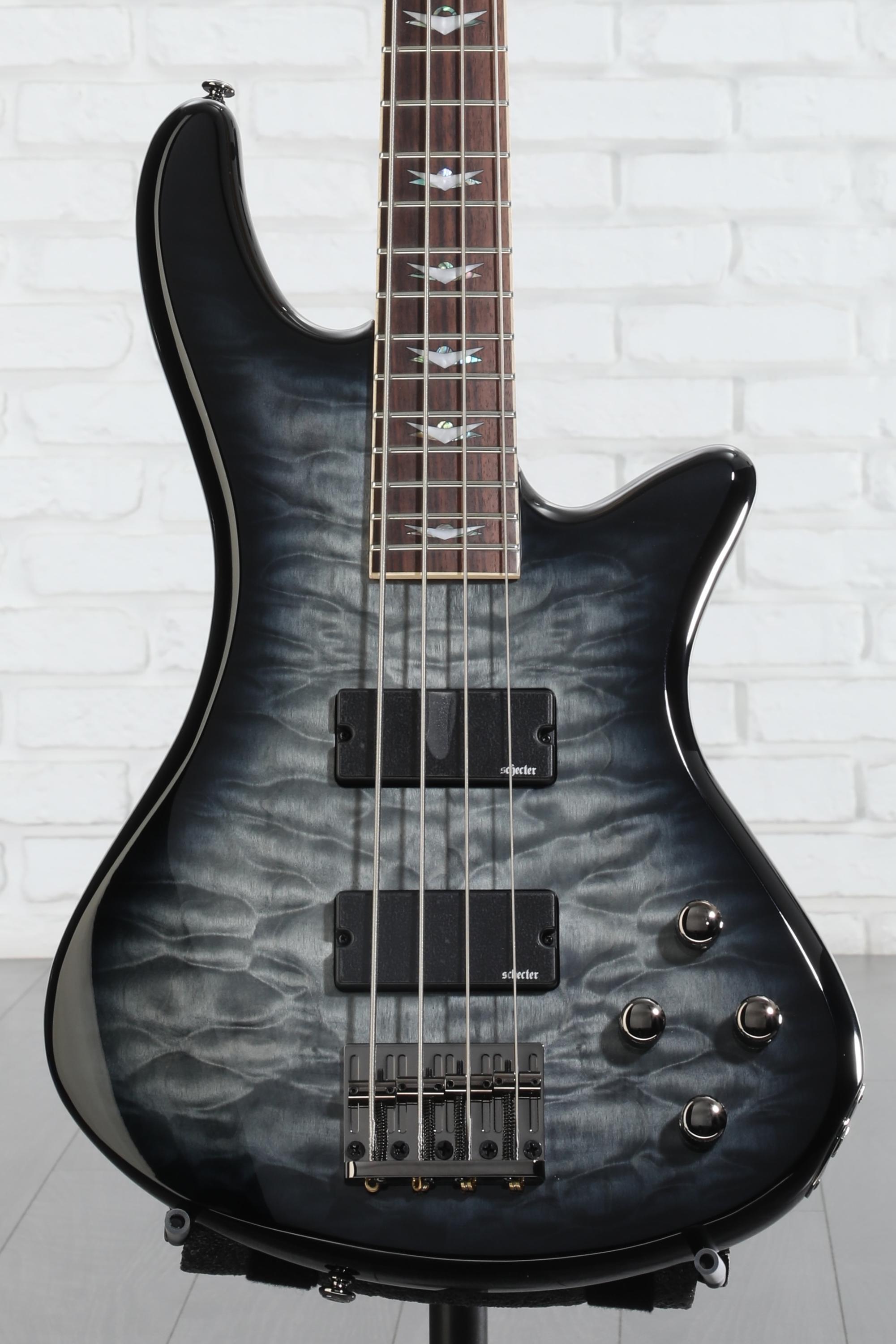 ベース STILETTO EXTREME-4 STBLK Amazon.com: Schecter Stiletto Extreme-4 Bass Guitar (4