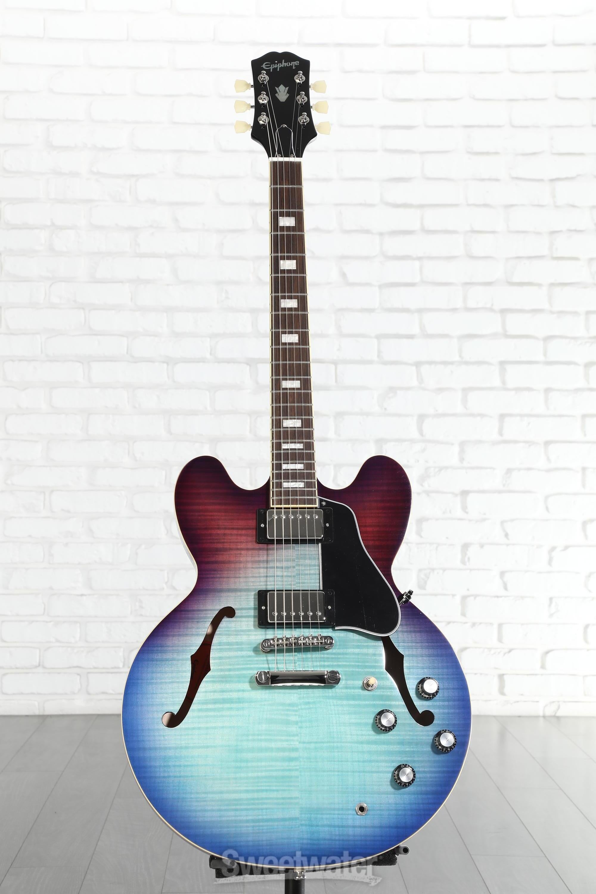 Epiphone ES-335 Figured Semi-hollowbody - Blueberry Burst Reviews