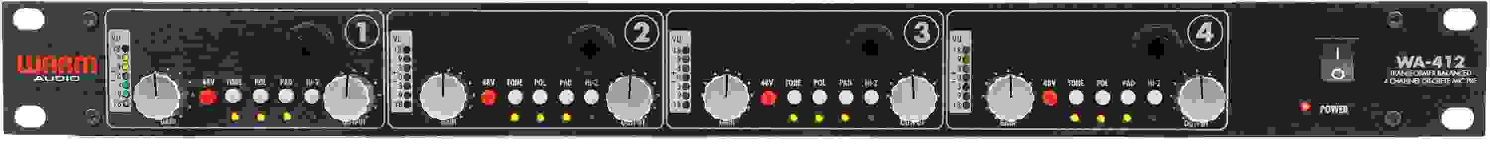 Warm Audio WA-412 4-channel Microphone Preamp