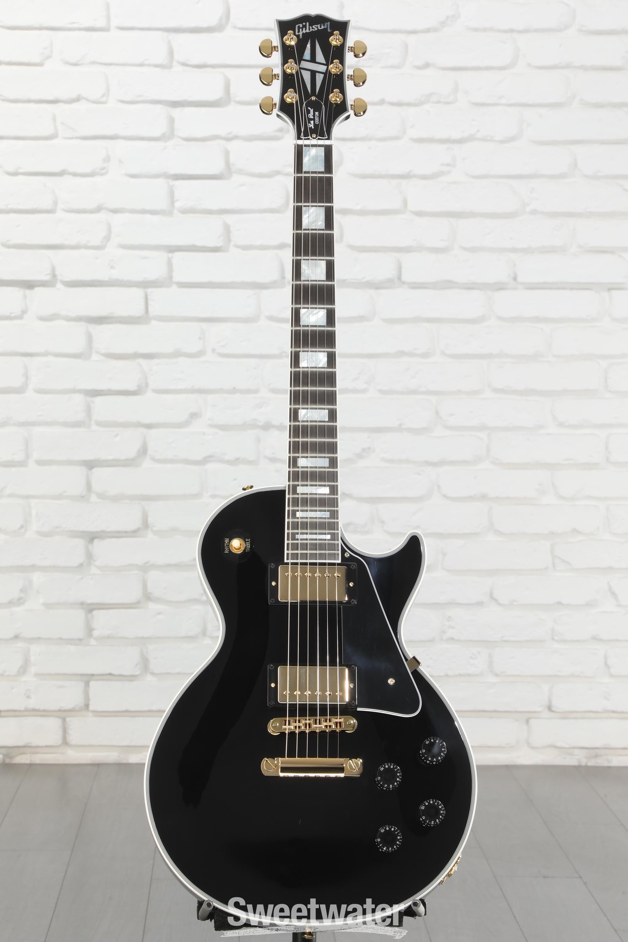 Sword Les Paul custom Ebony 約4.0kg Gibson Custom Les Paul Custom Electric Guitar - Ebony, Ebony