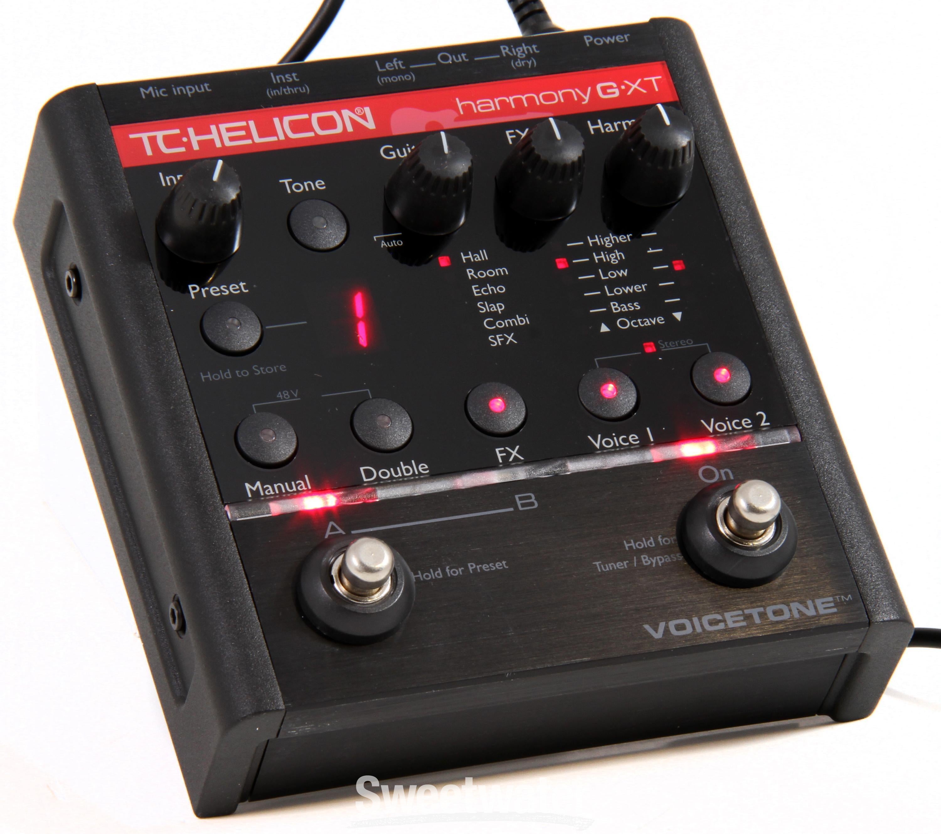 TC-Helicon VoiceTone Harmony-G XT Vocal Effects Pedal | Sweetwater