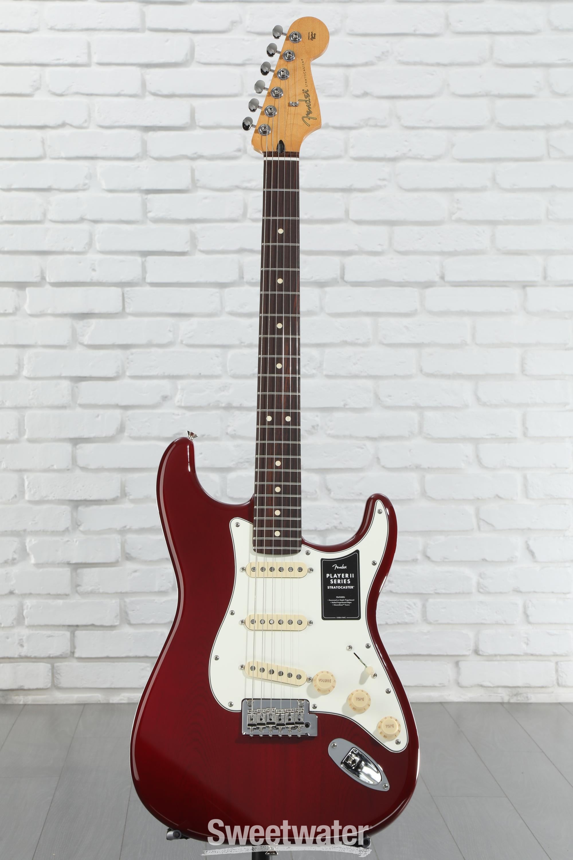 Fender Player II Stratocaster Electric Guitar - Transparent