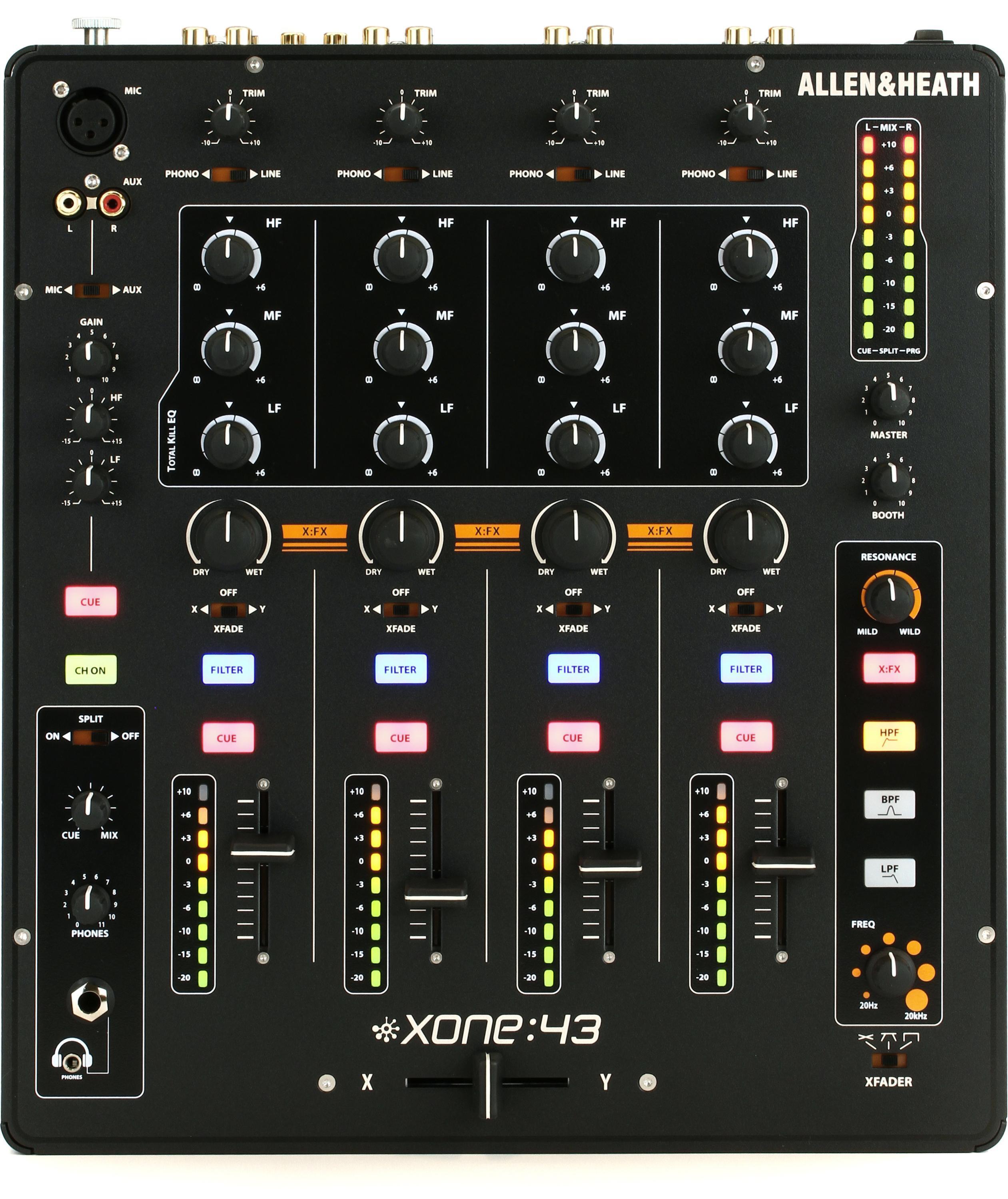 Allen & Heath Xone:92 Analogue 4-channel DJ Mixer | Sweetwater