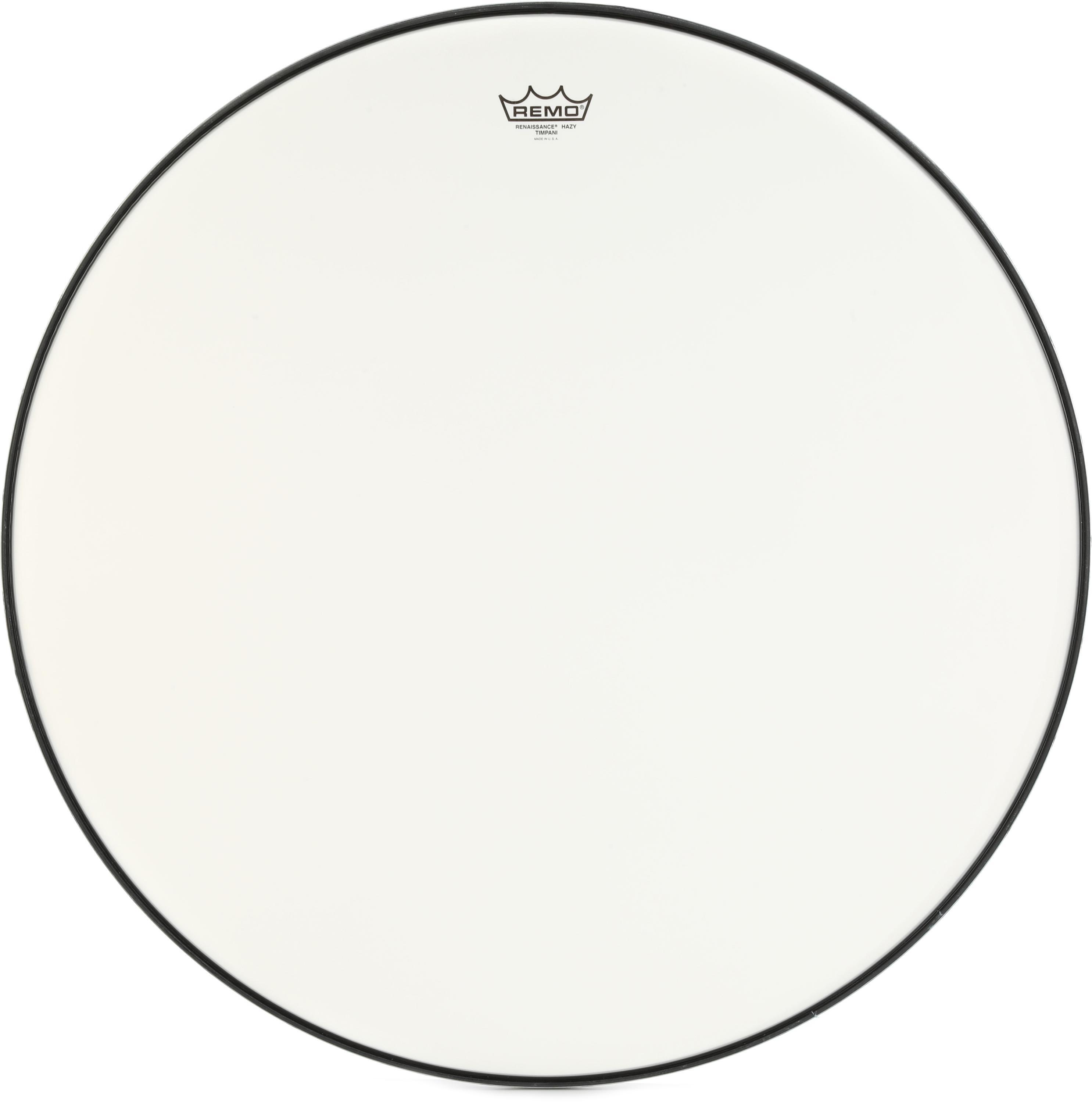 Photo of Remo Renaissance Hazy Timpani Head with Low-profile Steel Insert Ring - 29 inches