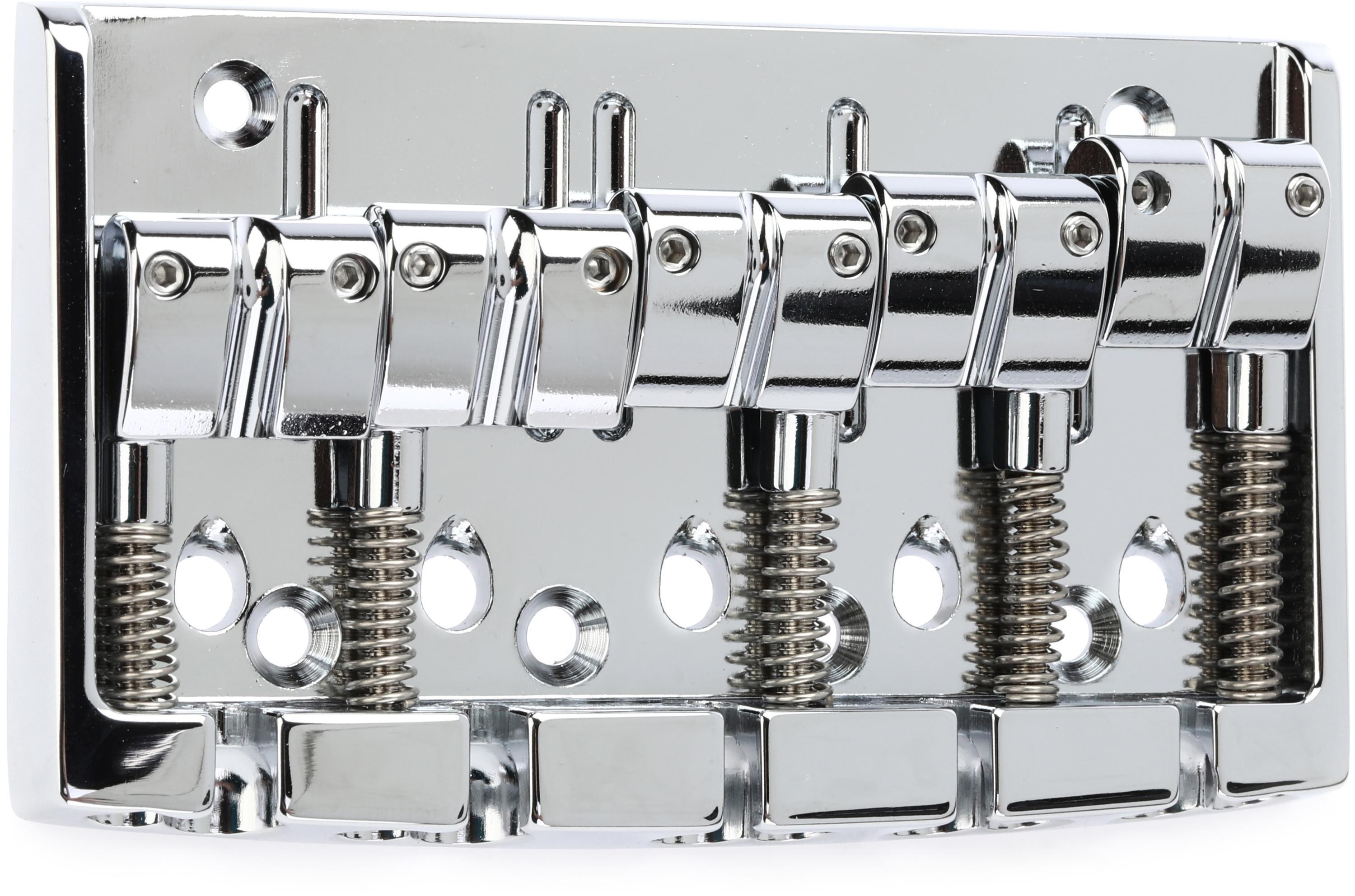 Gotoh 404BO-5 5-string Bass Bridge - Chrome | Sweetwater Gotoh 404BO-5 5-string Bass Bridge - Chrome | Sweetwater