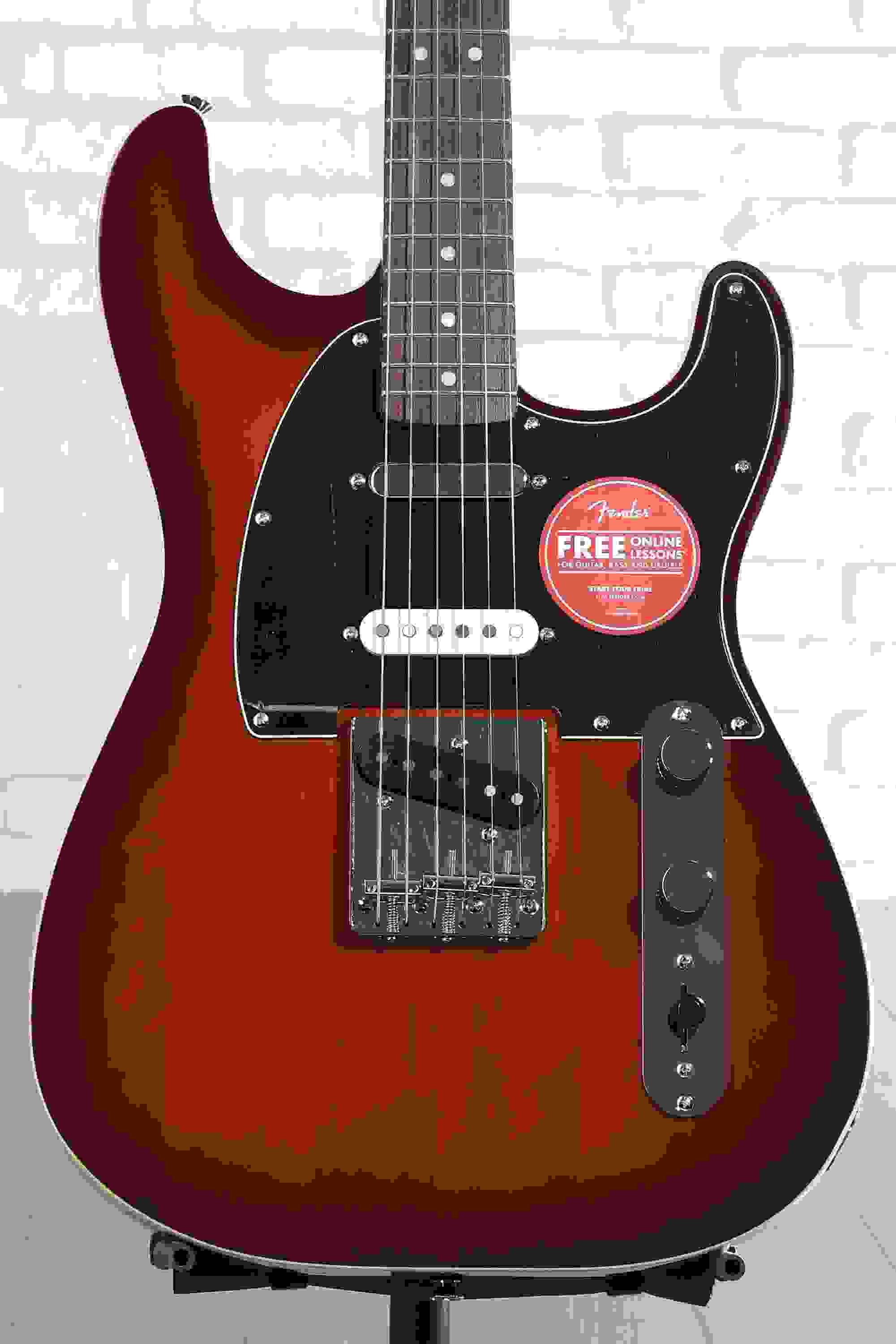 Squier Paranormal Custom Nashville Stratocaster Electric Guitar - Chocolate 2-tone Sunburst