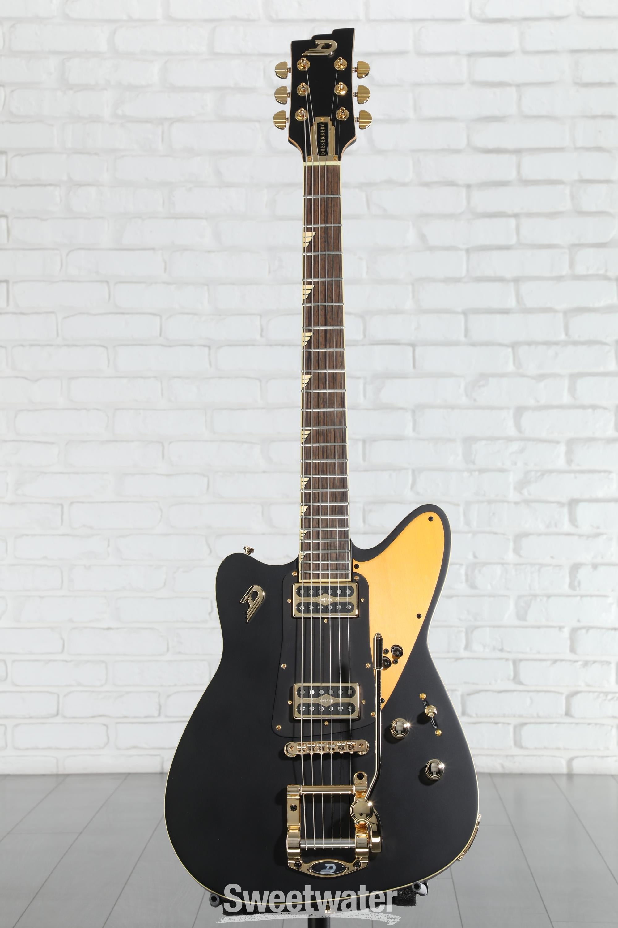 Duesenberg Falken Solidbody Electric Guitar - Black with Gold