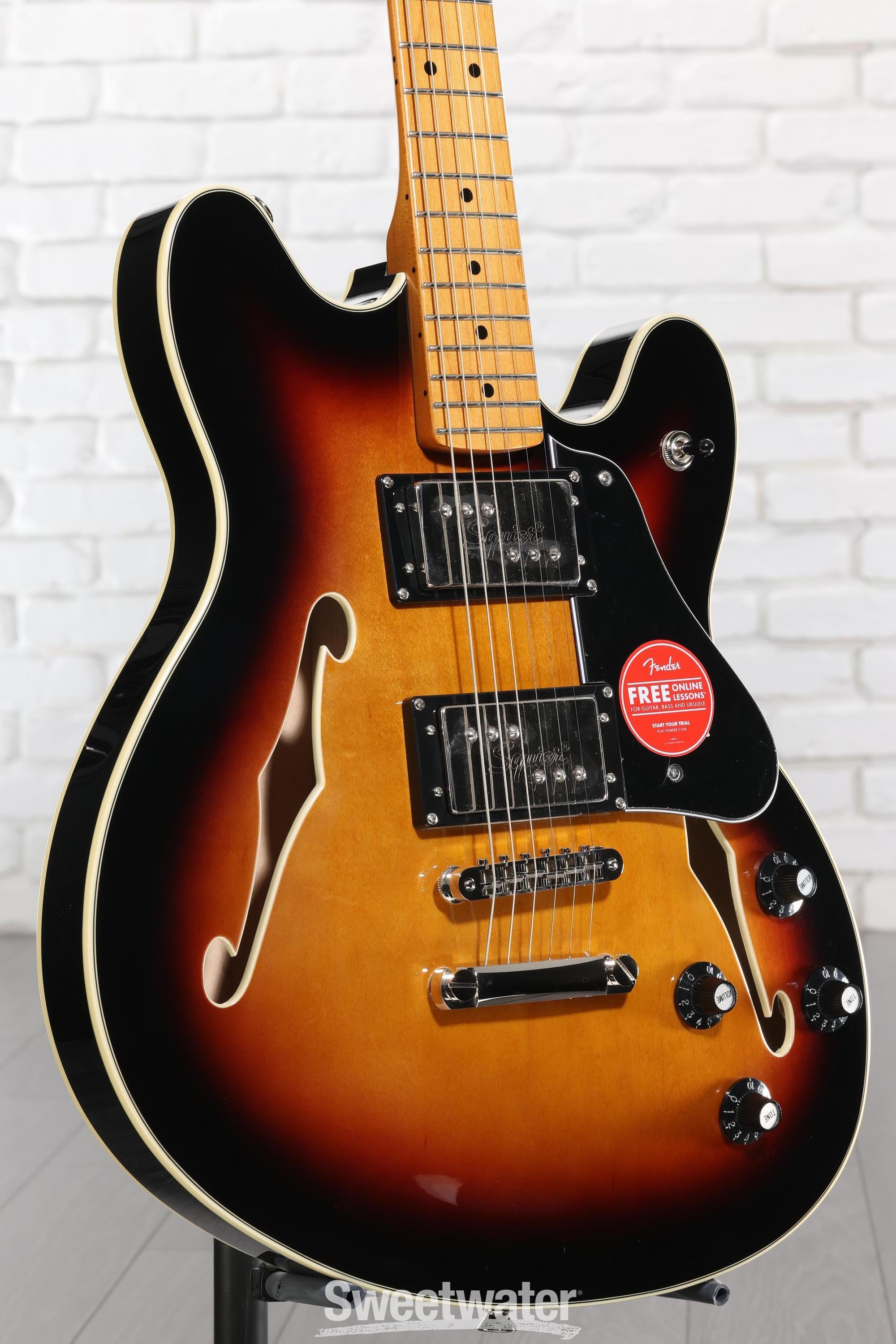 Photo of Squier Classic Vibe Starcaster Semi-hollowbody Electric Guitar - 3-tone Sunburst