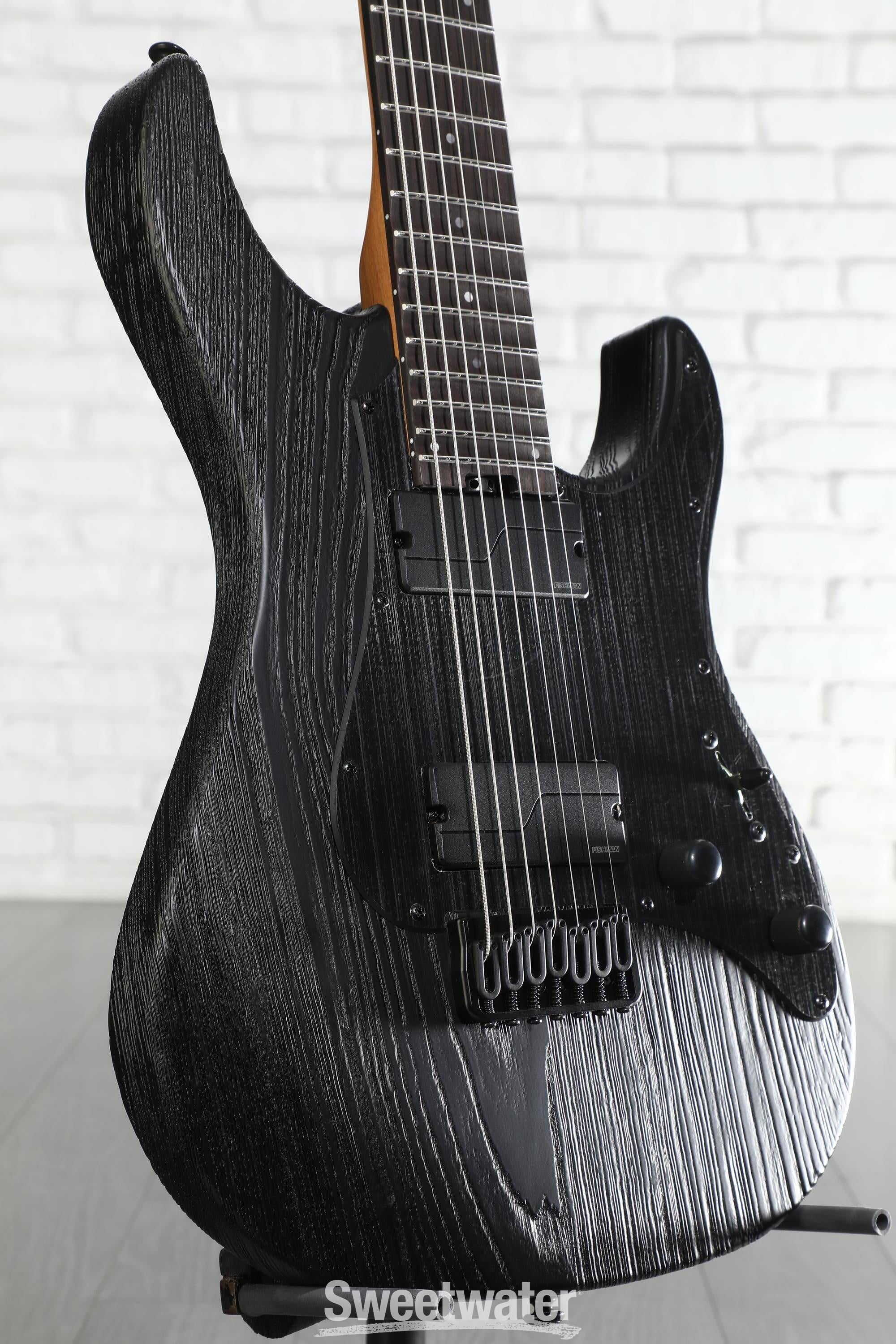 Photo of ESP LTD SN-1007 HT Baritone Electric Guitar - Black Blast