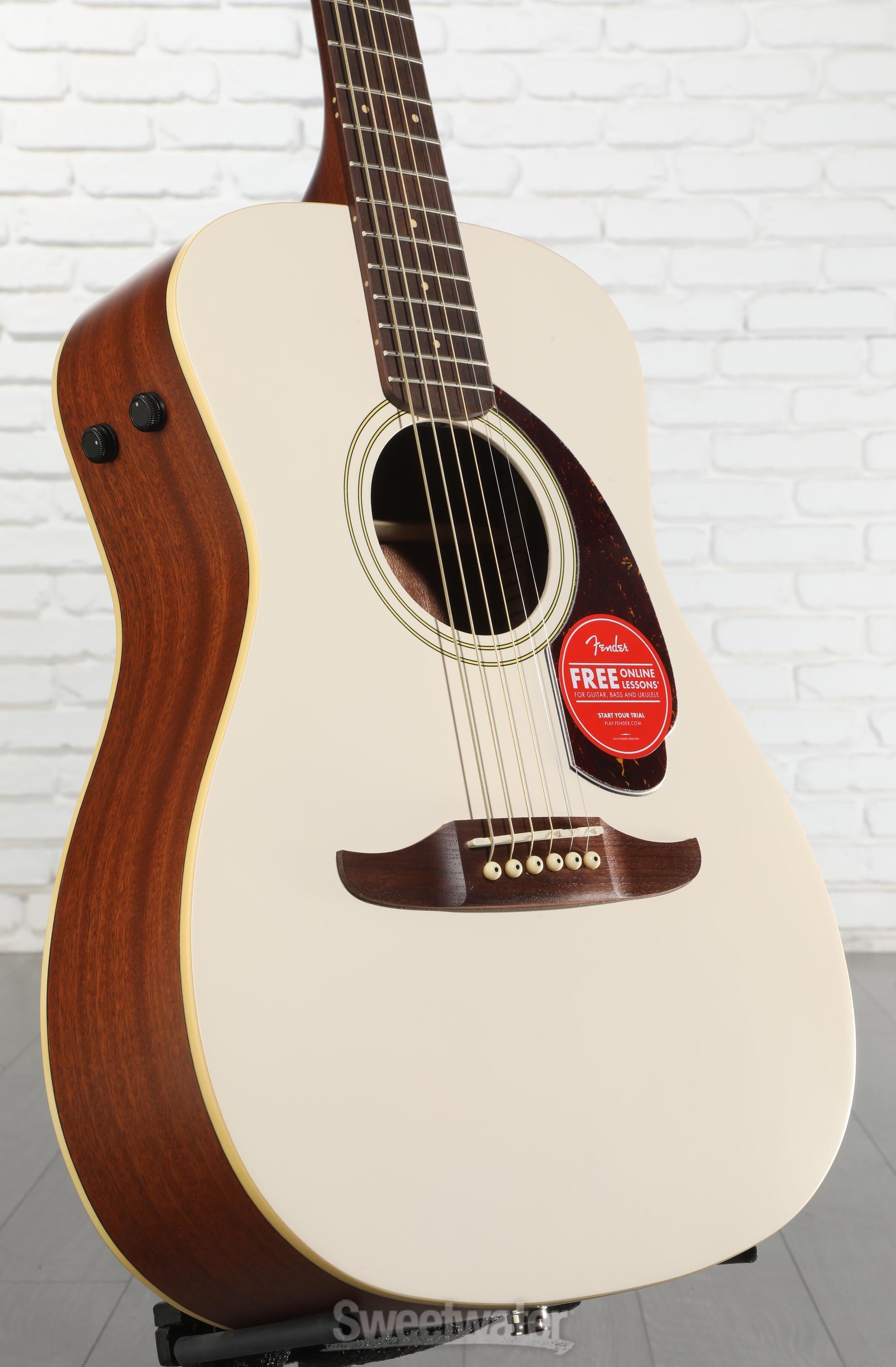 Fender Malibu Player Acoustic-electric Guitar - Olympic White