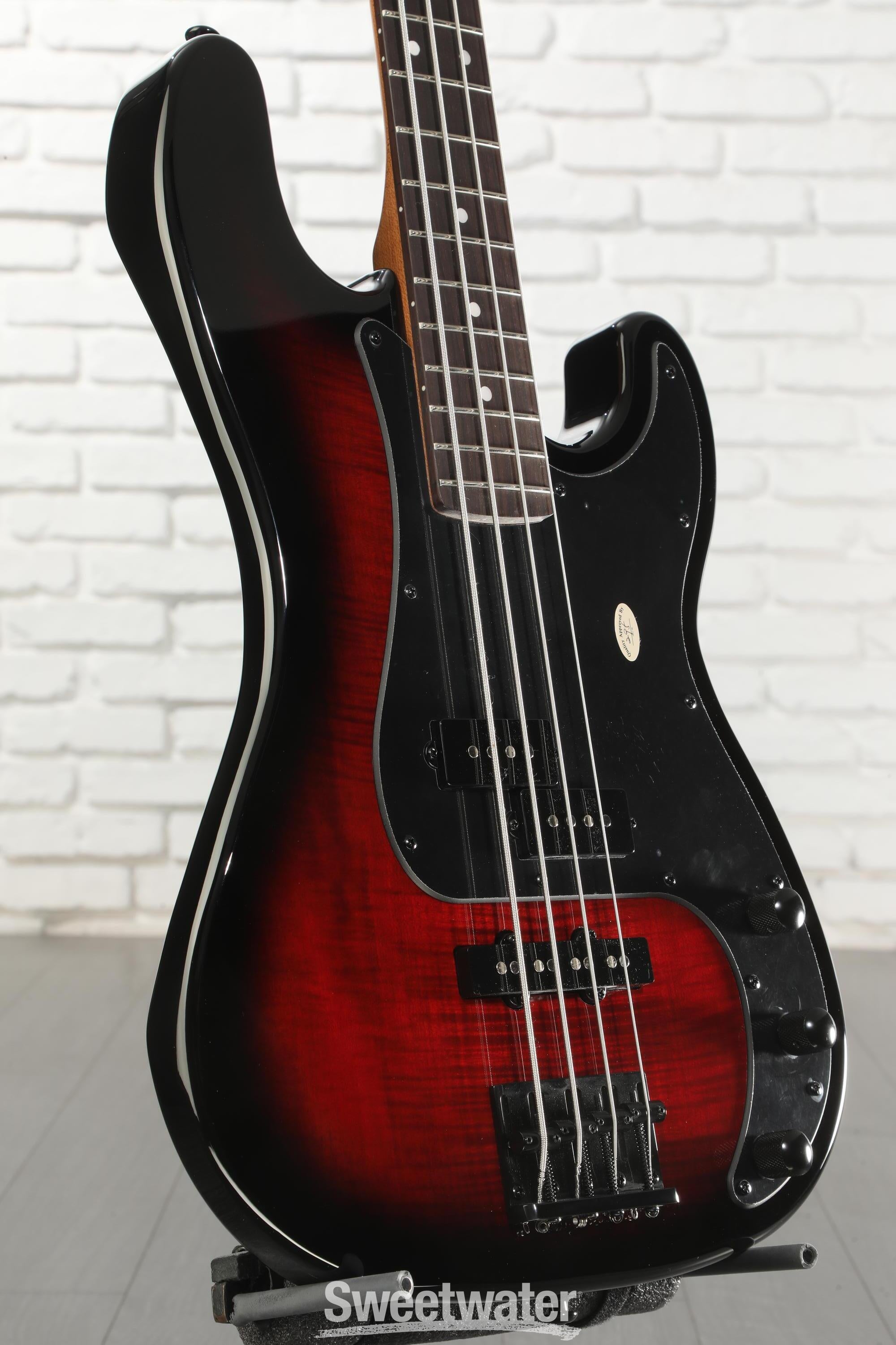Photo of ESP LTD Surveyor-204DX Electric Bass Guitar - Red Burst