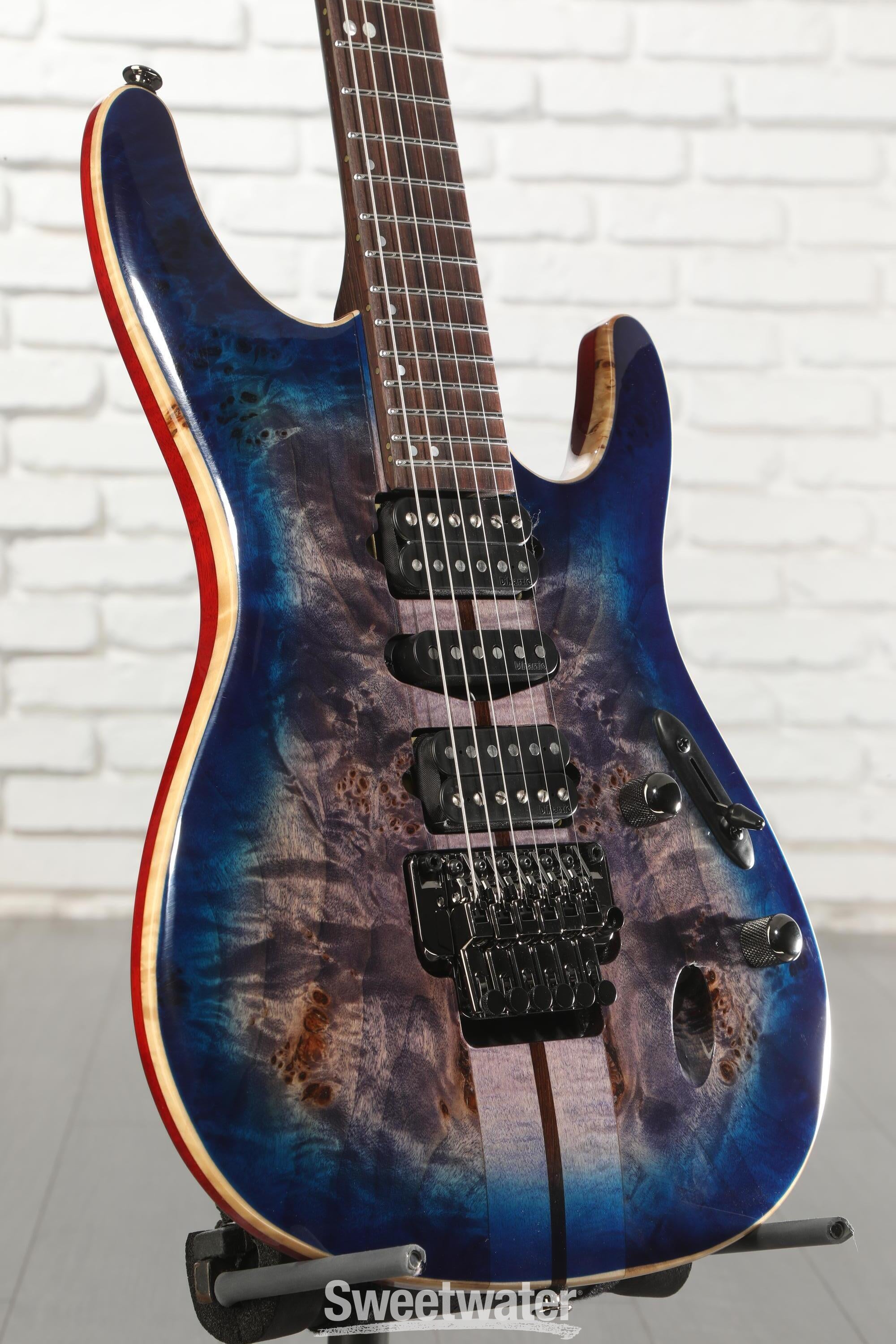 Photo of Ibanez Premium S1070PBZ Electric Guitar - Cerulean Blue Burst