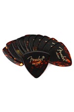 Photo of Fender 346 Shape Classic Celluloid Picks - Heavy Tortoise Shell 12-pack