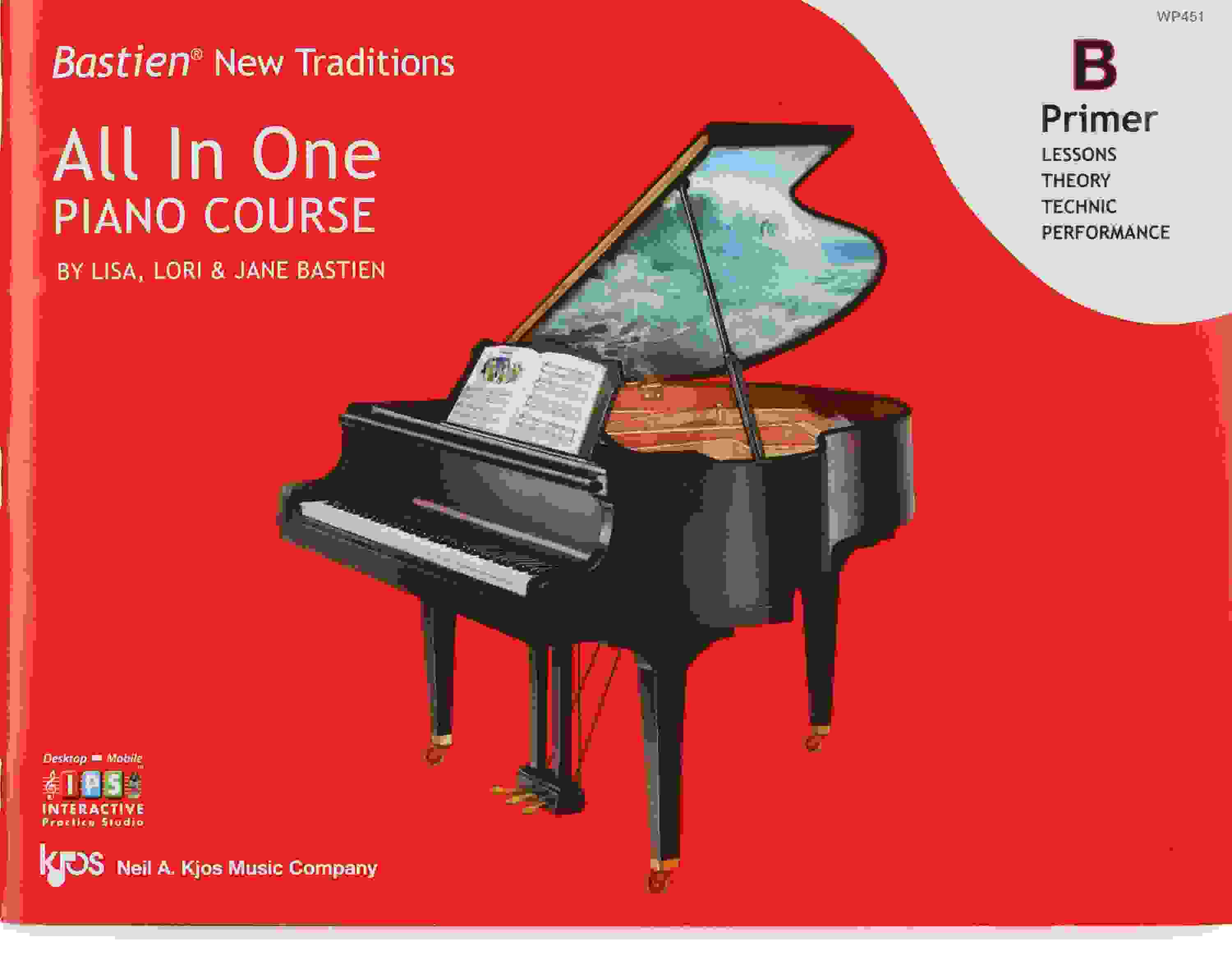 Kjos Bastien New Traditions: All In One Piano Course - Primer B