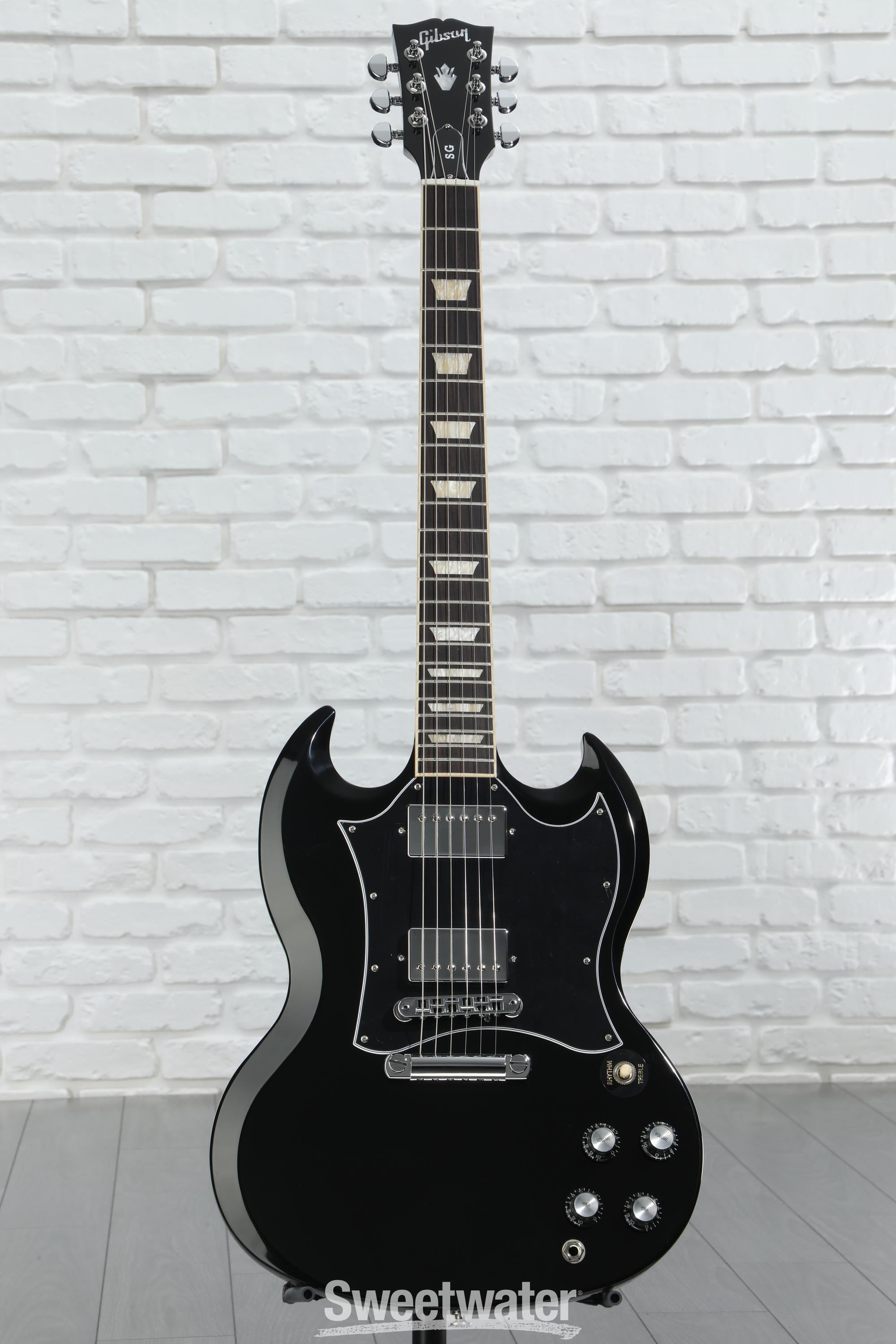 Gibson SG standard ebony、BLACK Gibson SG Standard Electric Guitar Ebony | Guitar Center