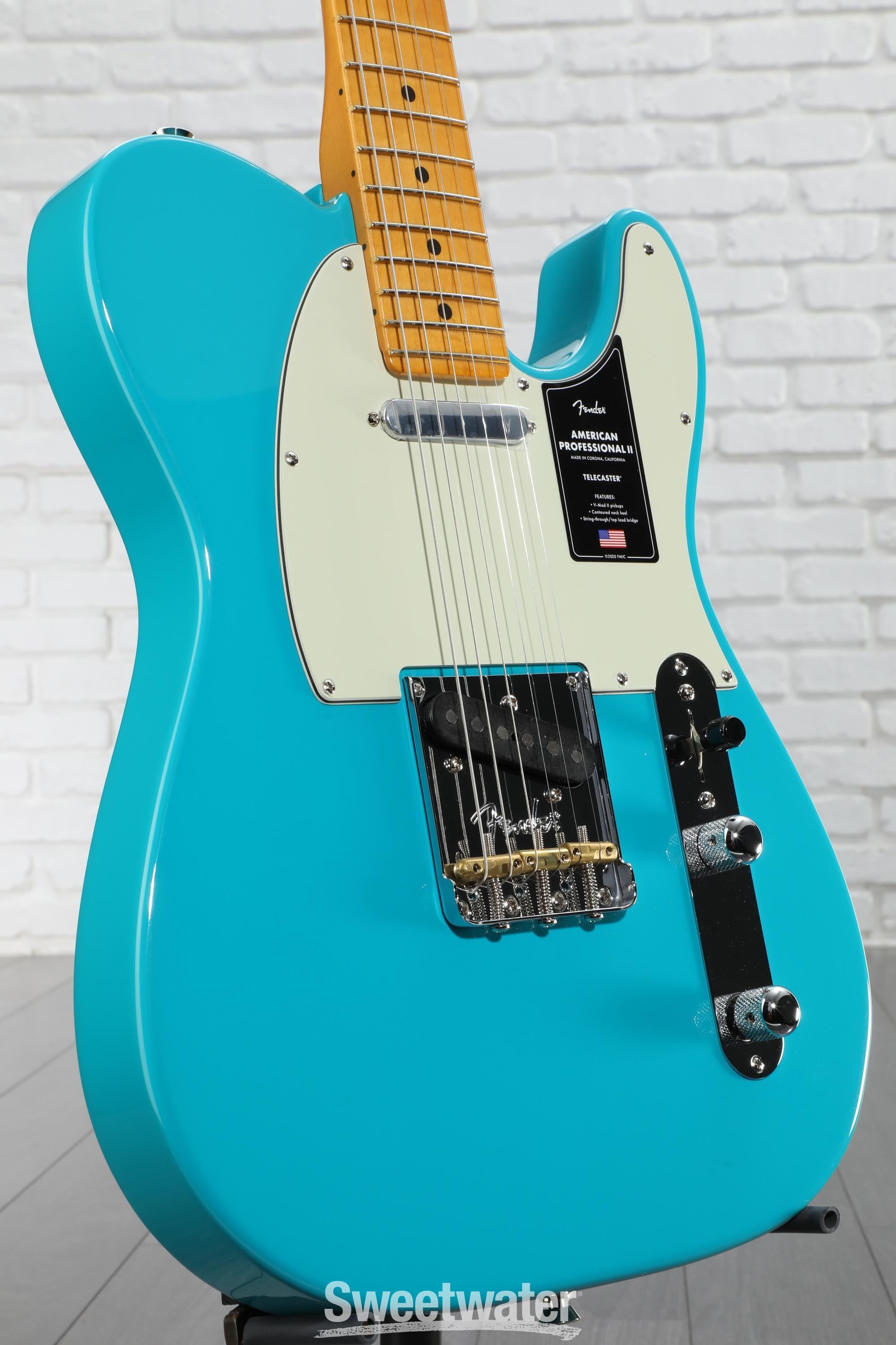 Fender American Professional II Telecaster - Miami Blue with Maple