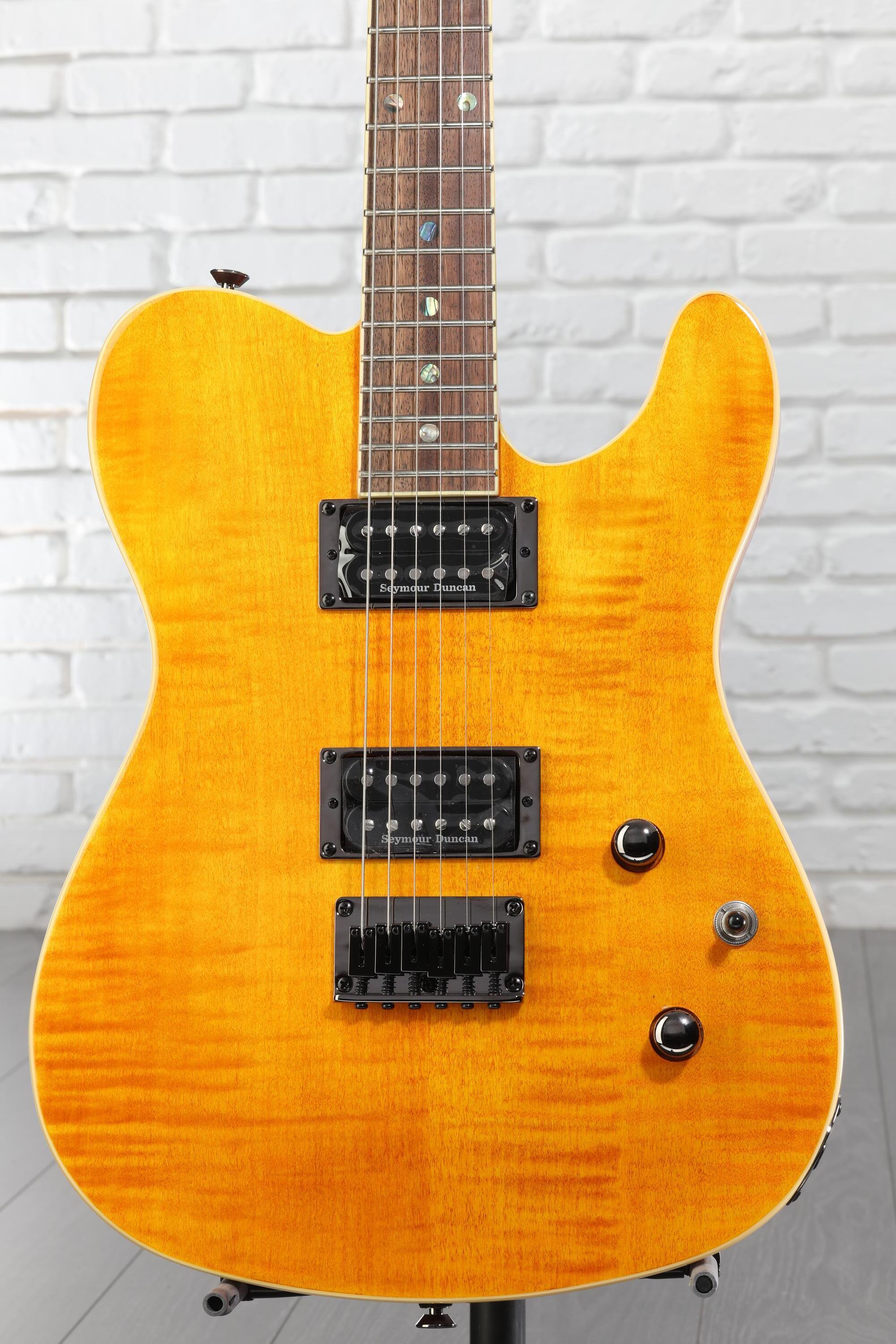 Fender Custom Telecaster FMT HH アンバー Fender Special Edition Custom Telecaster FMT HH - Amber | Sweetwater