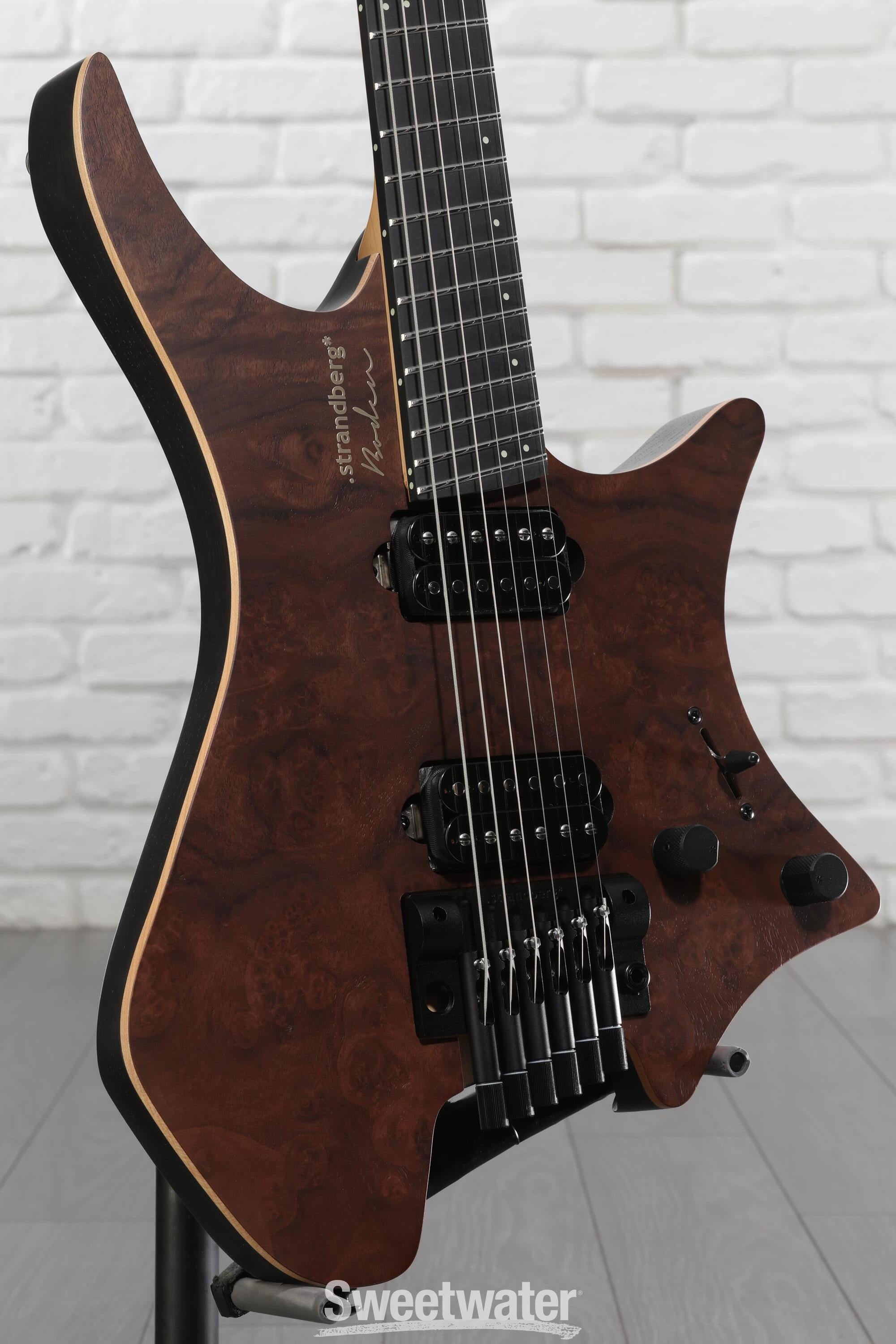 Strandberg Boden Prog NX 6 Electric Guitar - Natural Walnut Burl