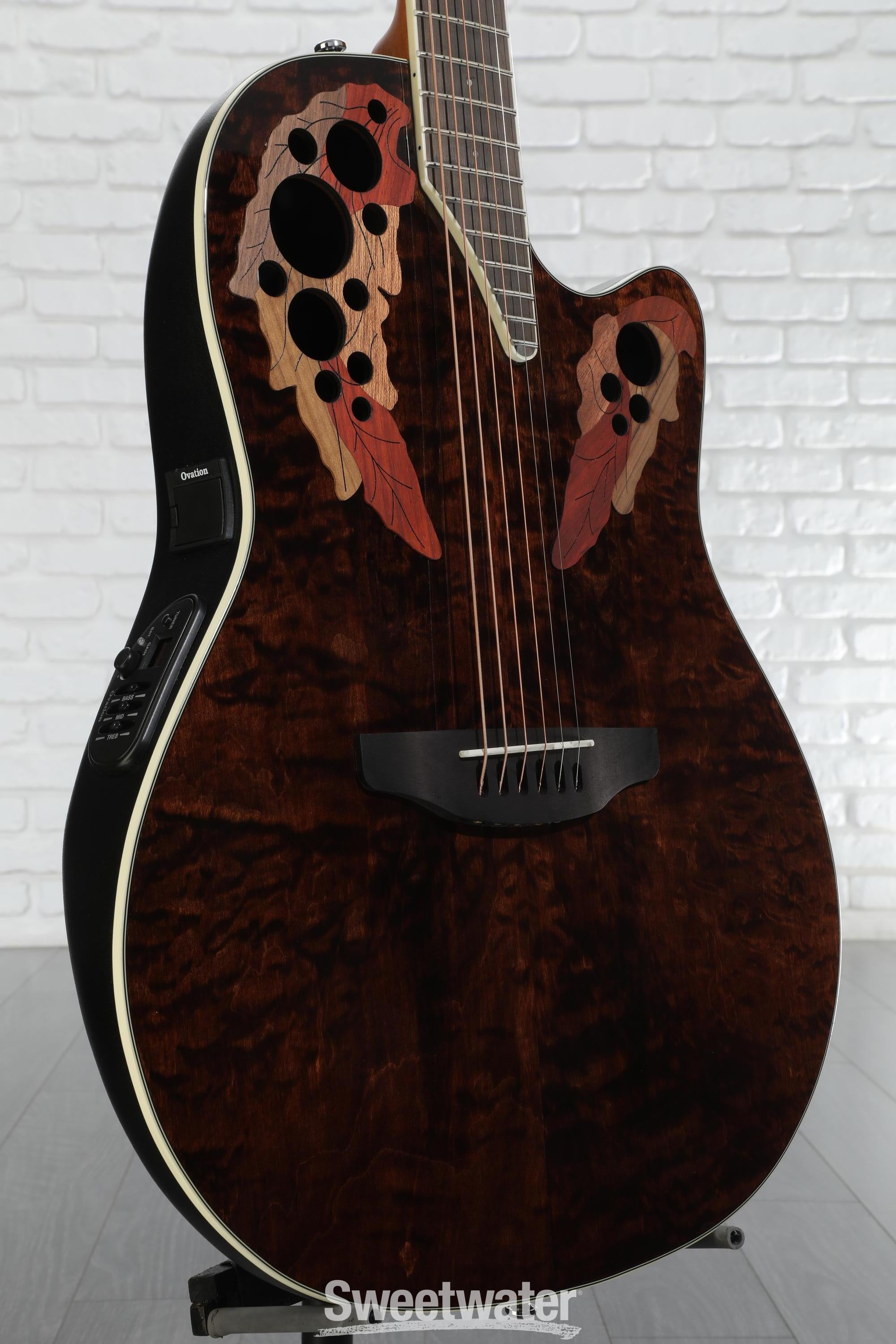 最新モデル Ovation Acoustic Shallow Super CE48P-TGE Elite Celebrity ギター