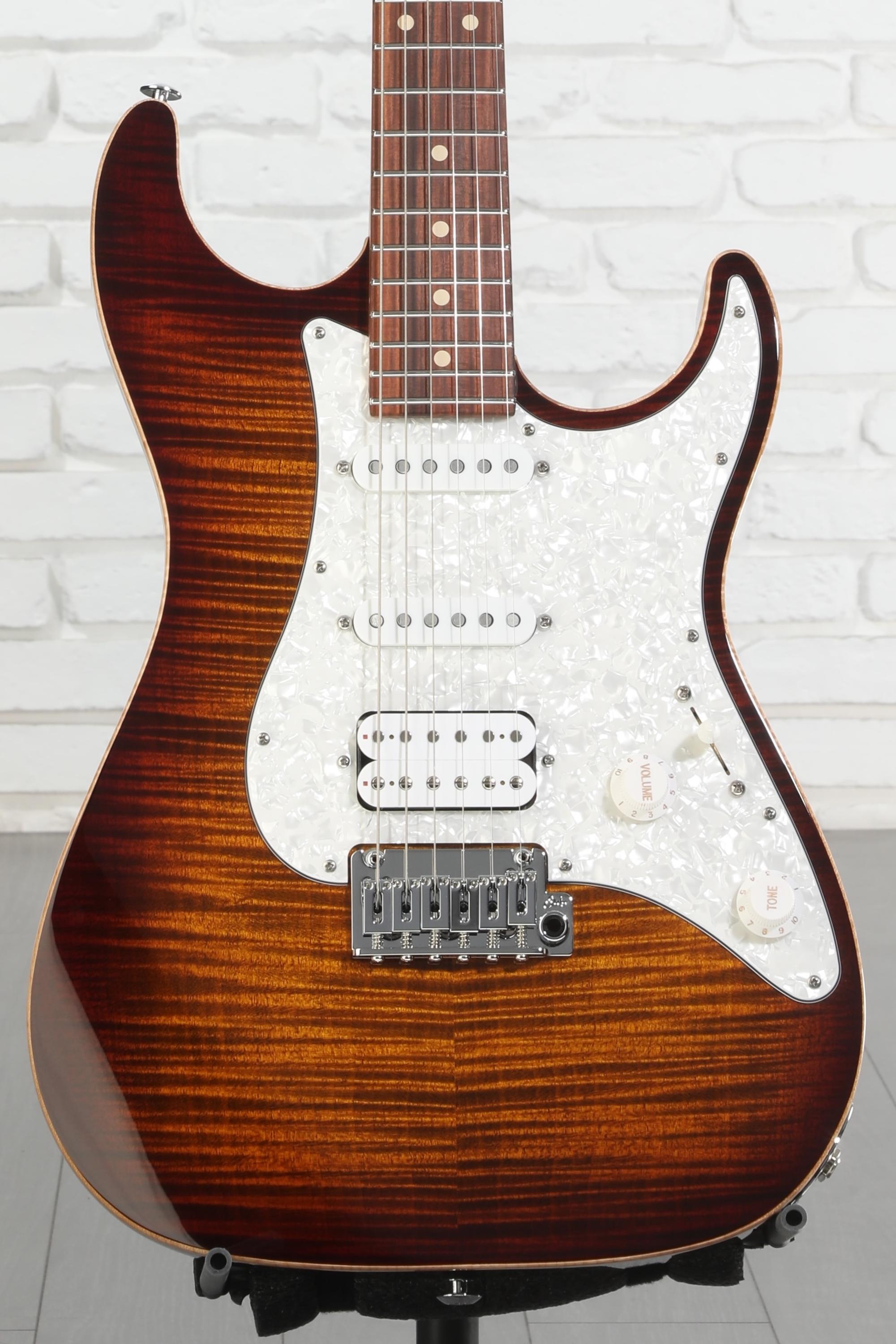 Suhr Standard Plus Electric Guitar - Bengal Burst with Pau Ferro