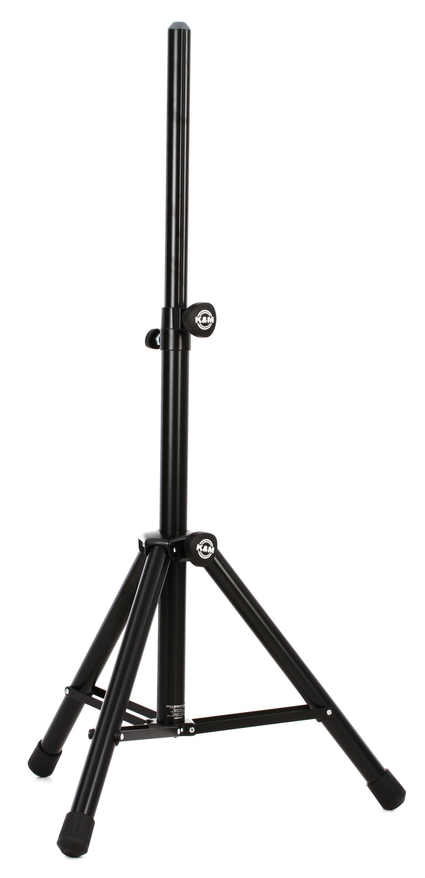 K&M ( ケーアンドエム ) 21455 <管理番号315> K&M 21455 Speaker Stand - Black | Sweetwater