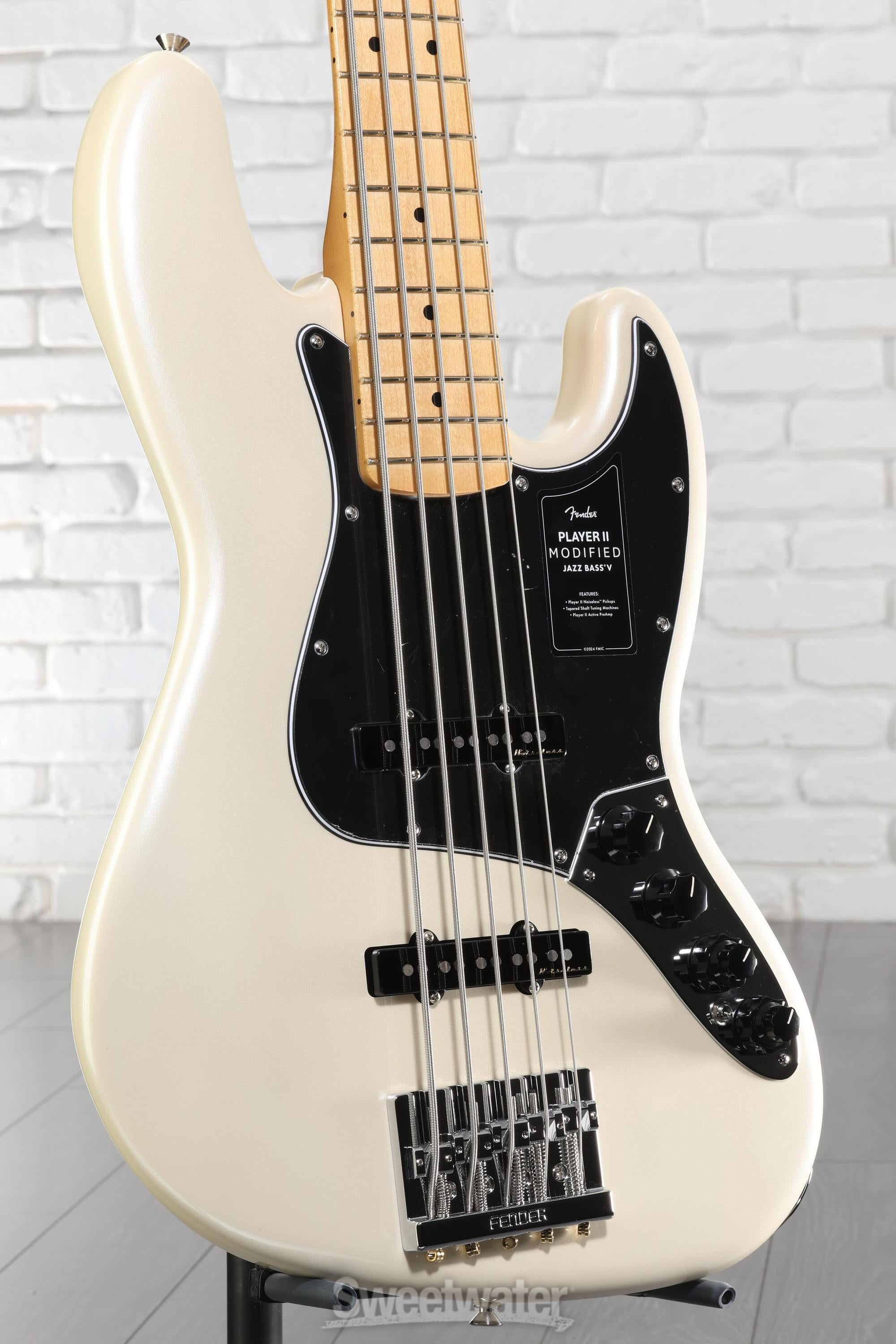 Fender Player II Modified Active Jazz Bass V - Olympic Pearl