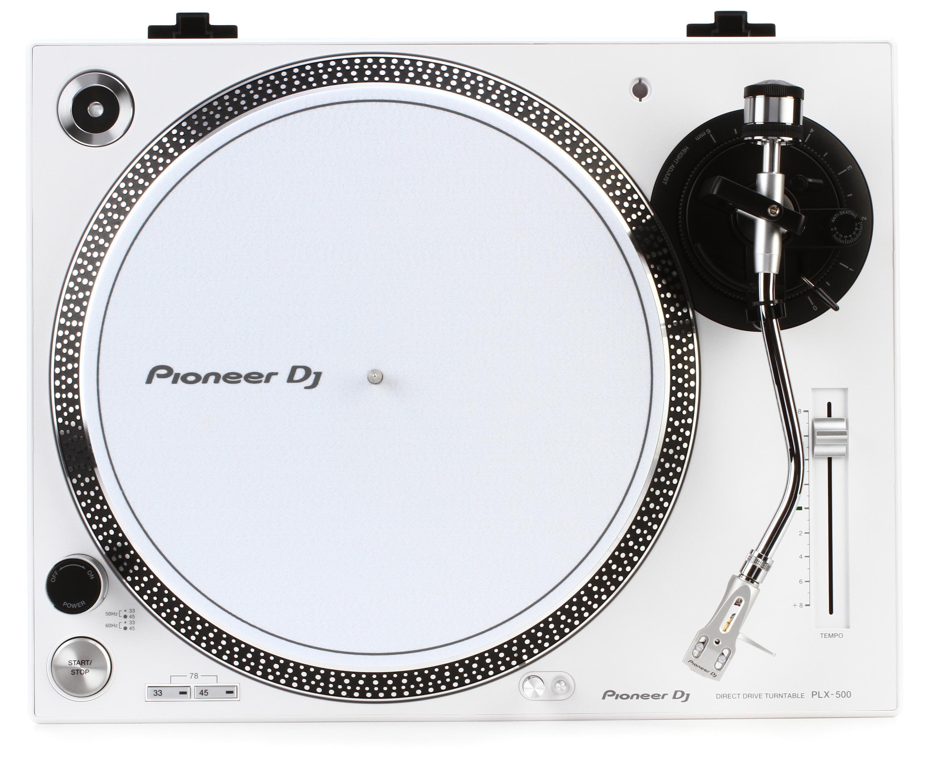 Pioneer DJ PLX-500 Direct Drive Turntable - White