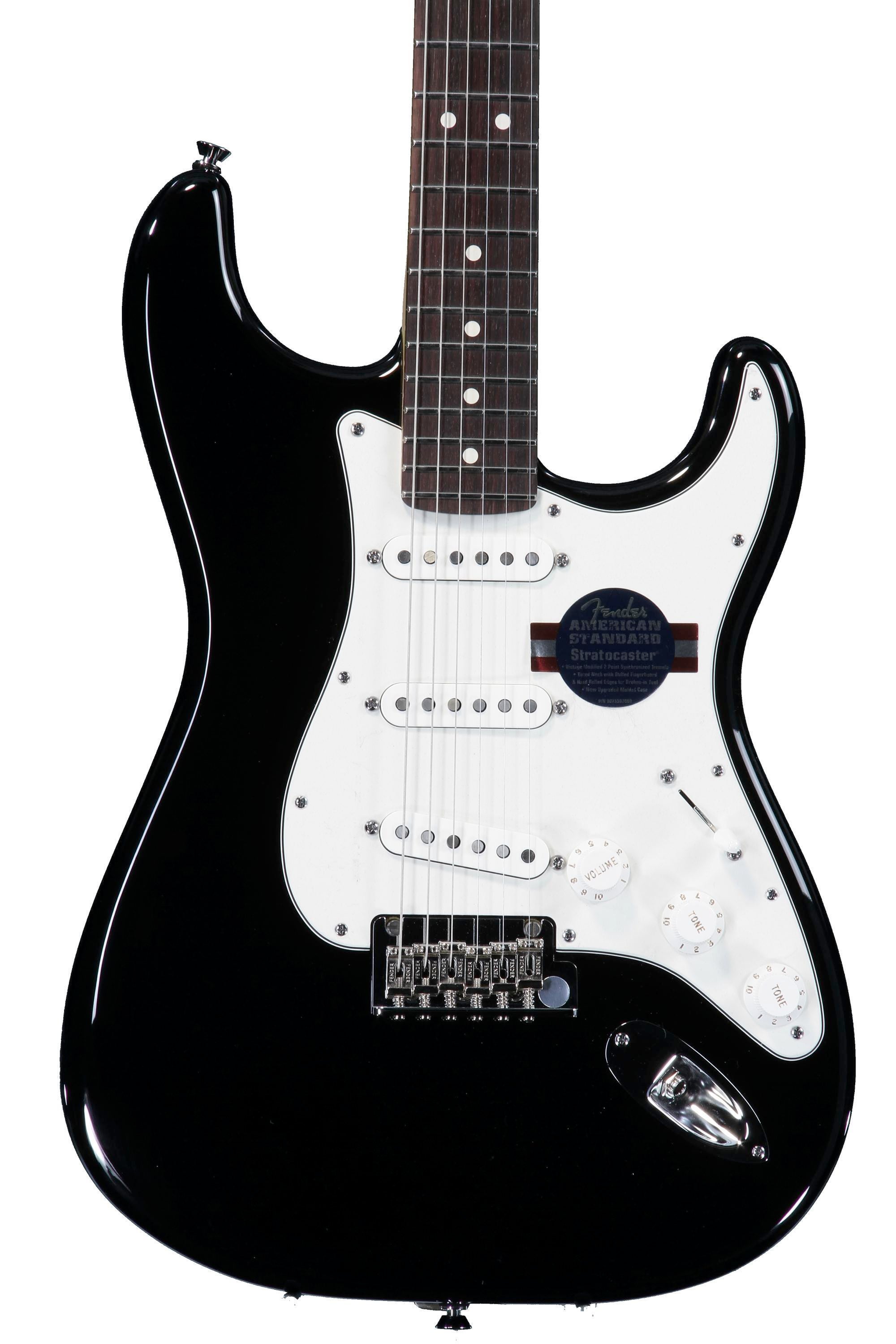Fender American Standard Stratocaster - Black | Sweetwater