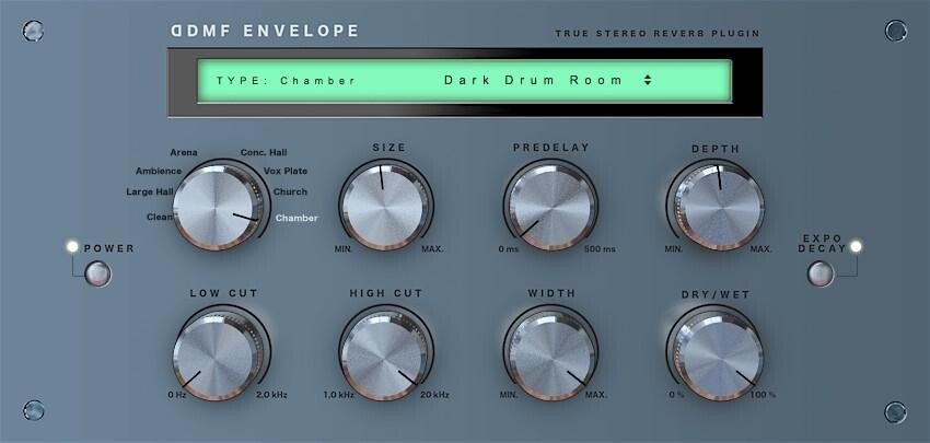 Photo of DDMF Envelope True Stereo Reverb Plug-in