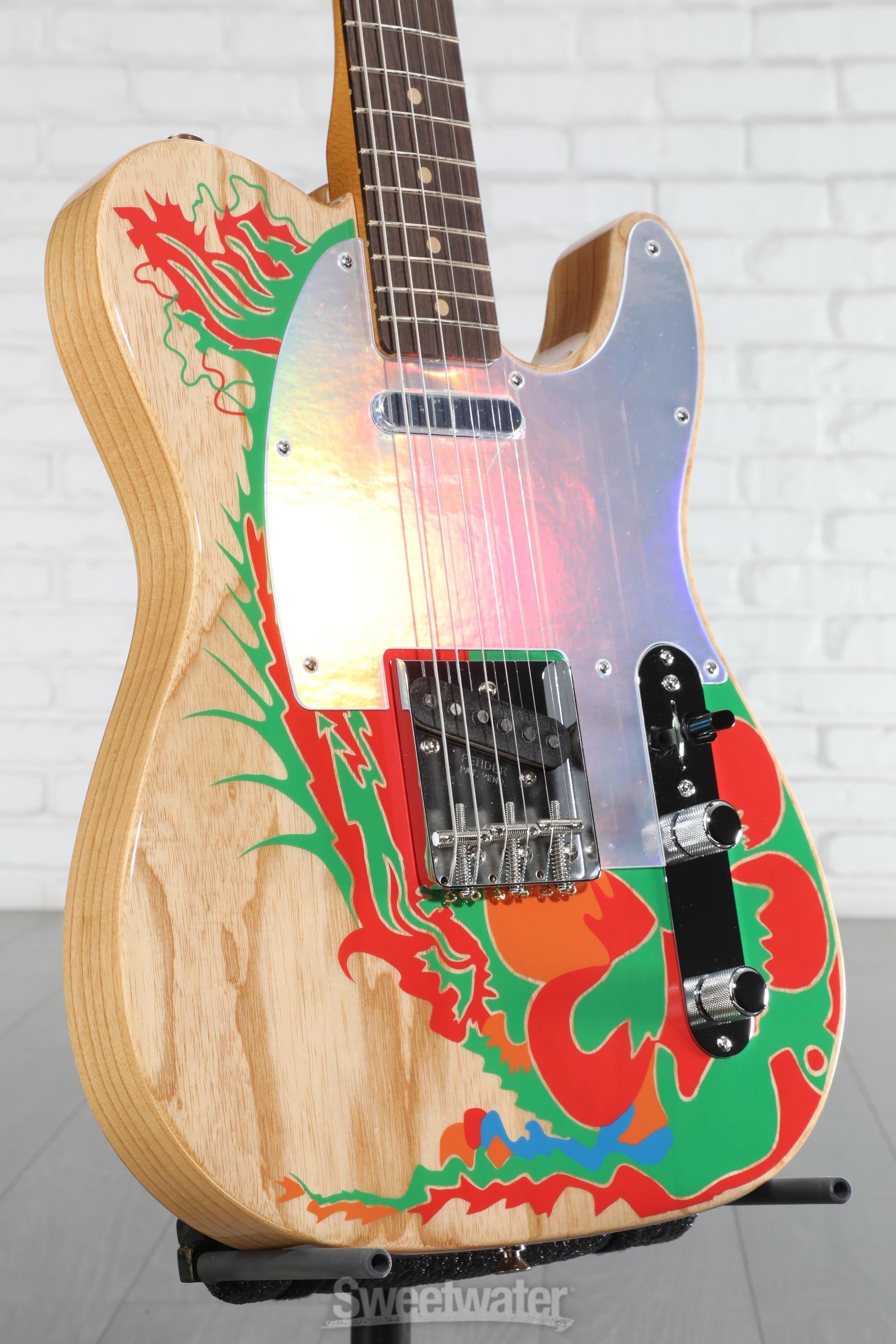 Fender Jimmy Page Telecaster - Natural with Artwork | Sweetwater