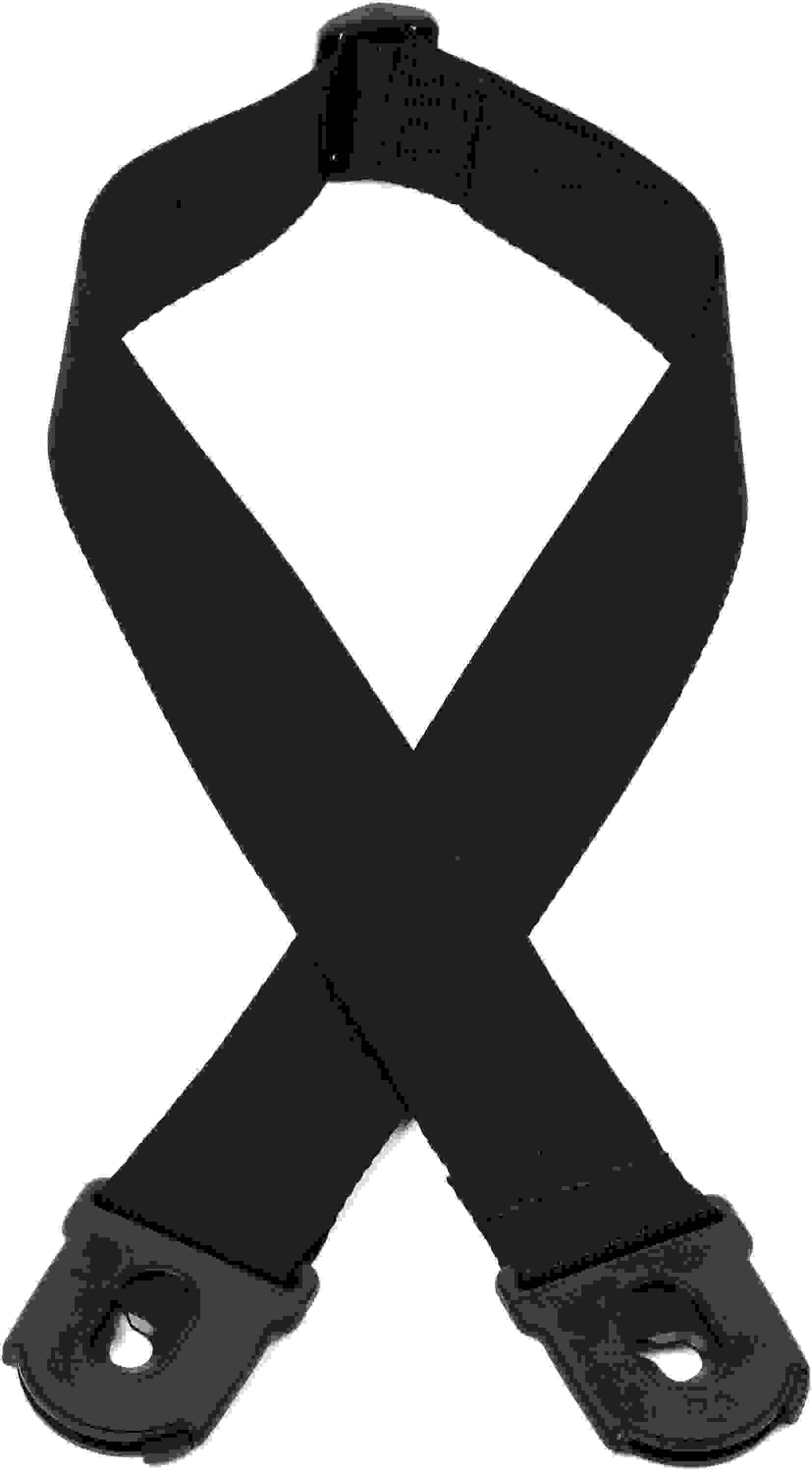 D'Addario 2-inch Planet Lock Polypropylene Guitar Strap - Black