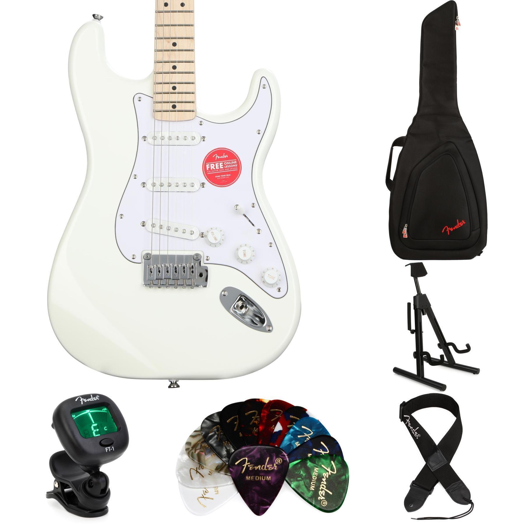 Squier Affinity Stratocaster 2024年製 ホワイト Amazon.com: Squier Affinity Series Stratocaster Electric