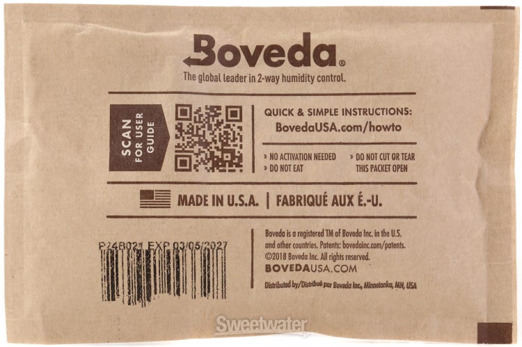 Boveda B49-70-4P 2-way Humidity Control Packet - 4-Pack