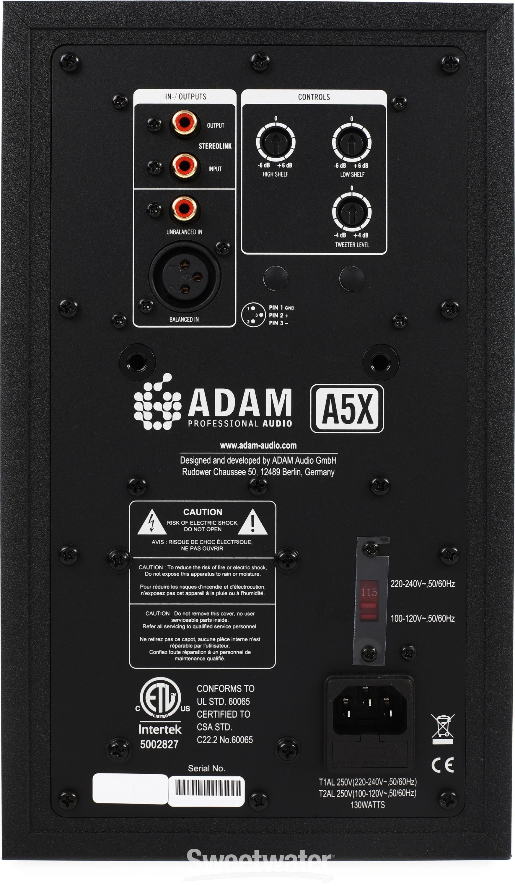 ADAM Audio A5X 5.5-inch Powered Studio Monitor | Sweetwater