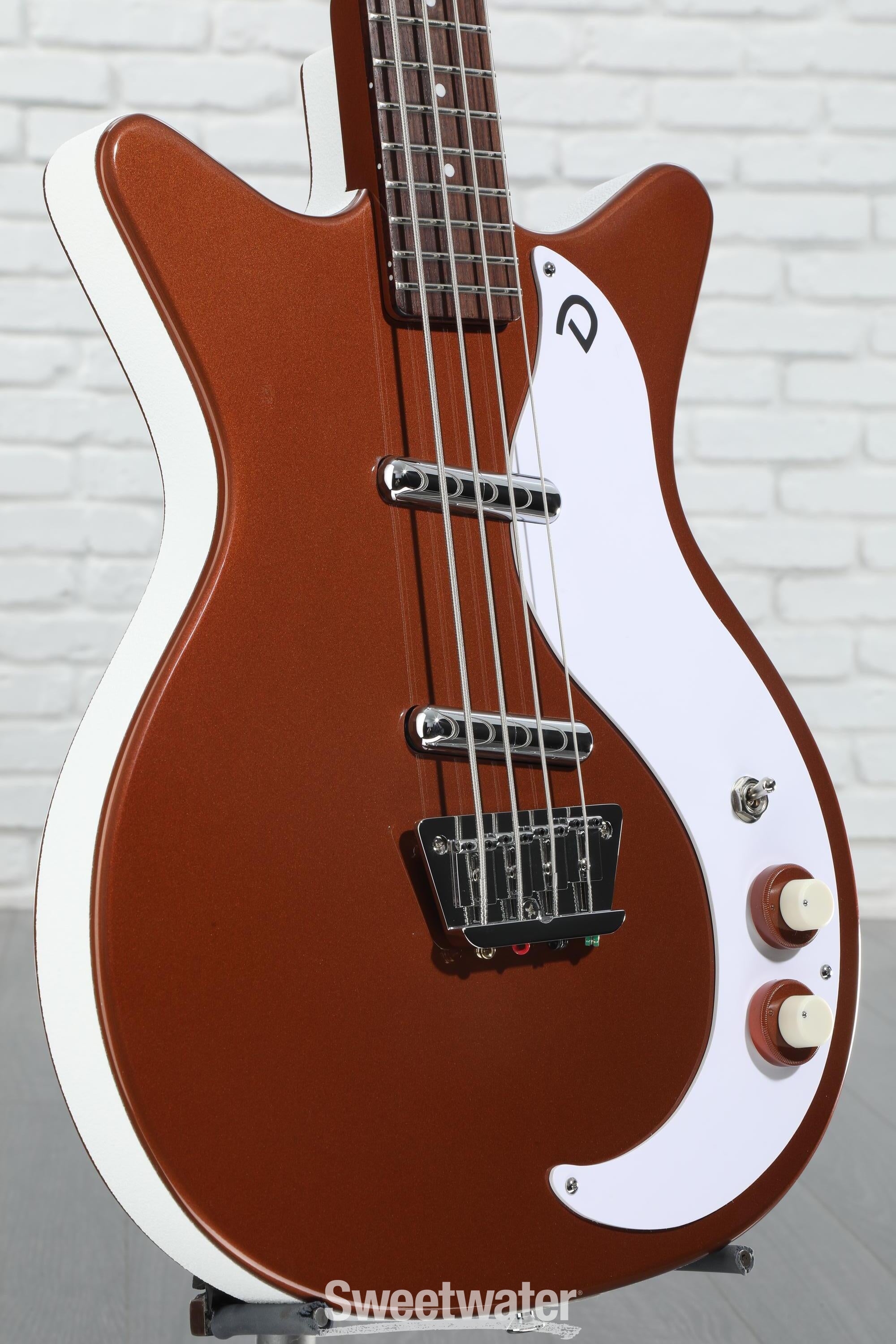 Danelectro　59DC Amazon.com: Danelectro '59DC Long Scale Bass Guitar - Copper