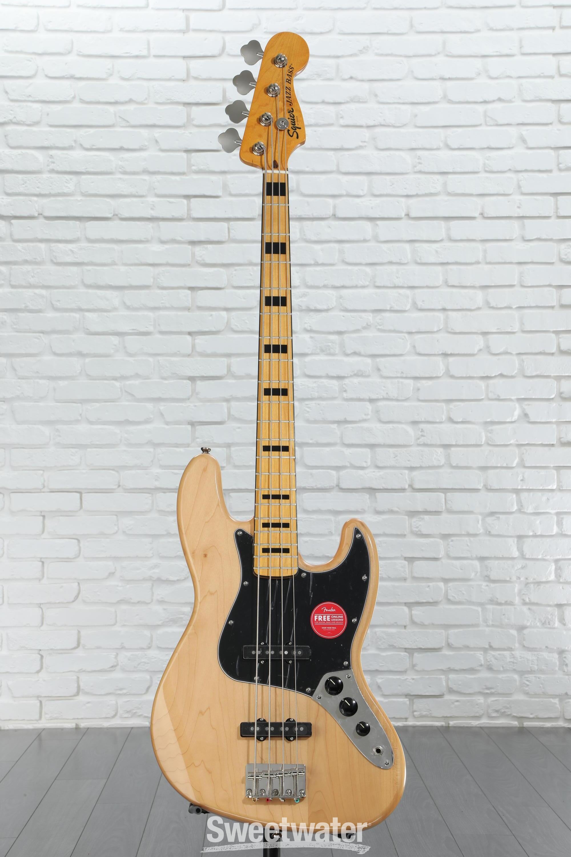 新品級 squier classic vibe '70s jazz bass Squier Classic Vibe '70s Jazz Bass - Natural | Sweetwater