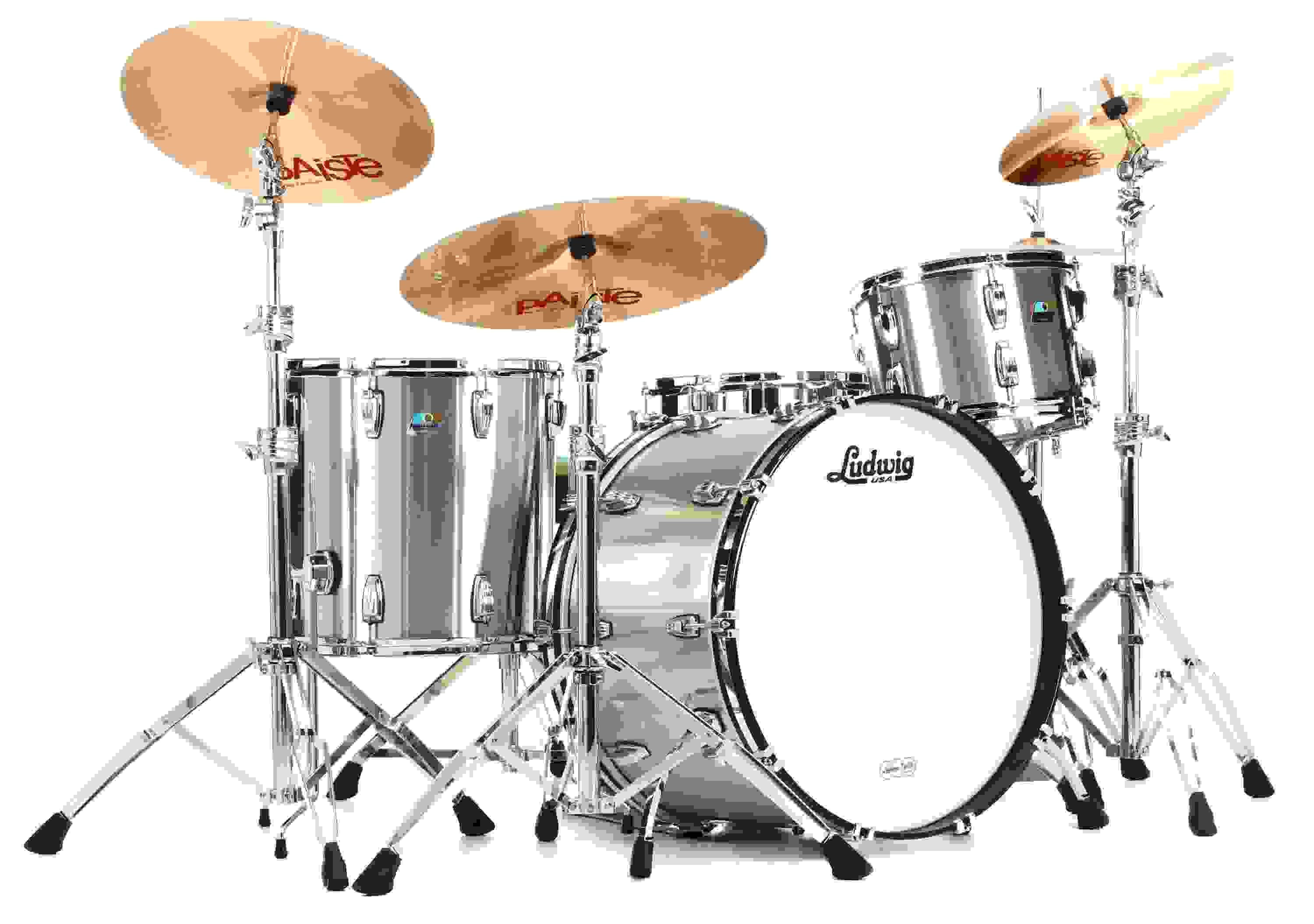 Ludwig Pro Beat 24 Stainless Steel 3-piece Shell Pack - Brushed Finish