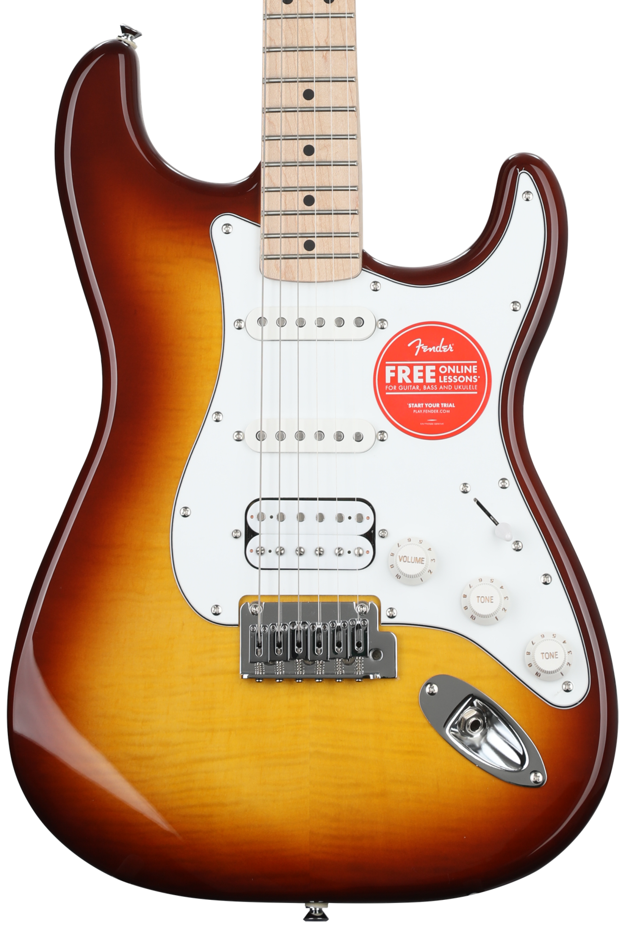 Squier Affinity Series Stratocaster Electric Guitar - Sienna Sunburst with  Maple Fingerboard
